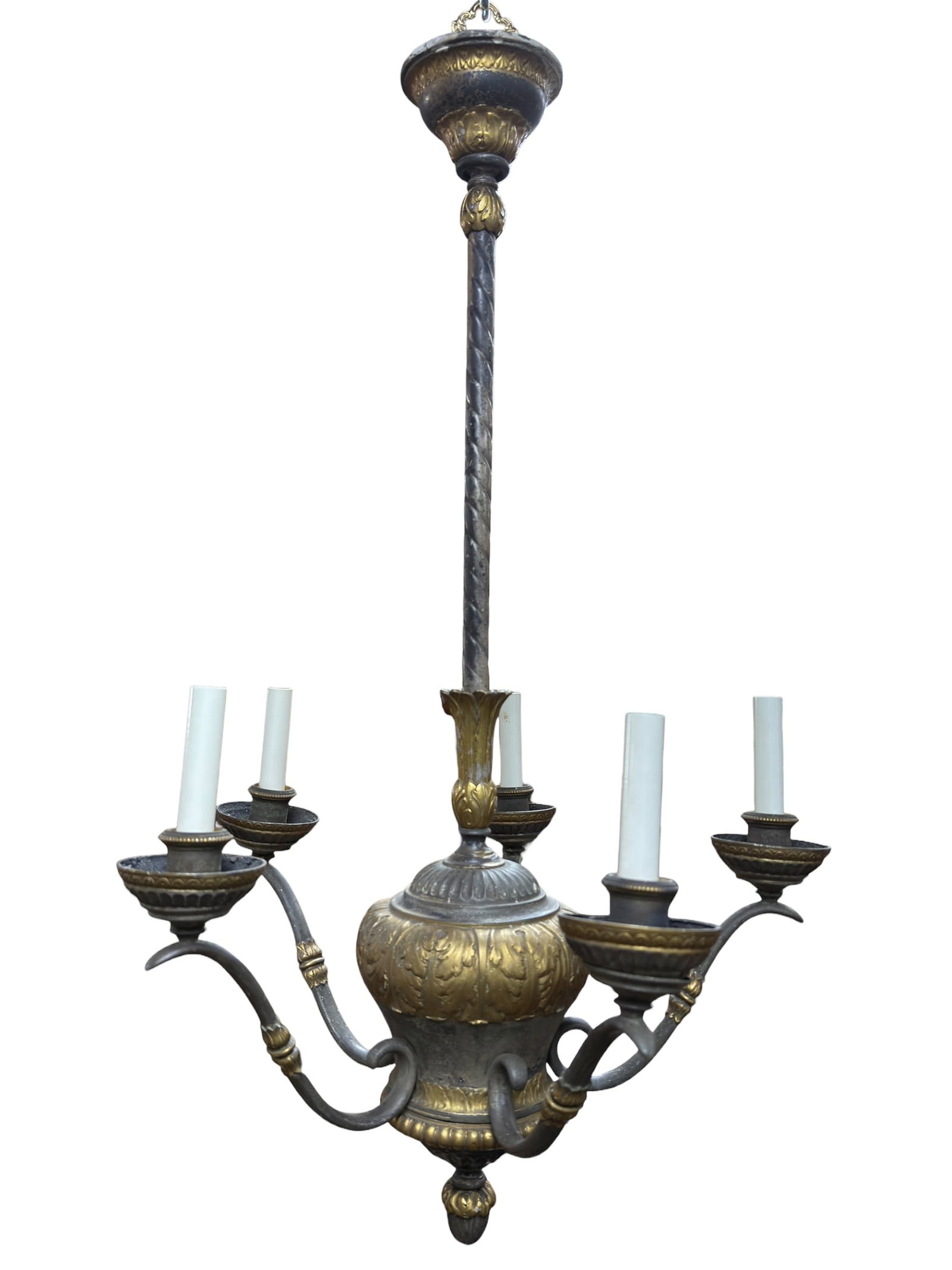 Circa 1920s Neoclassical Style Chandelier Attr. to Caldwell (1 of 9)