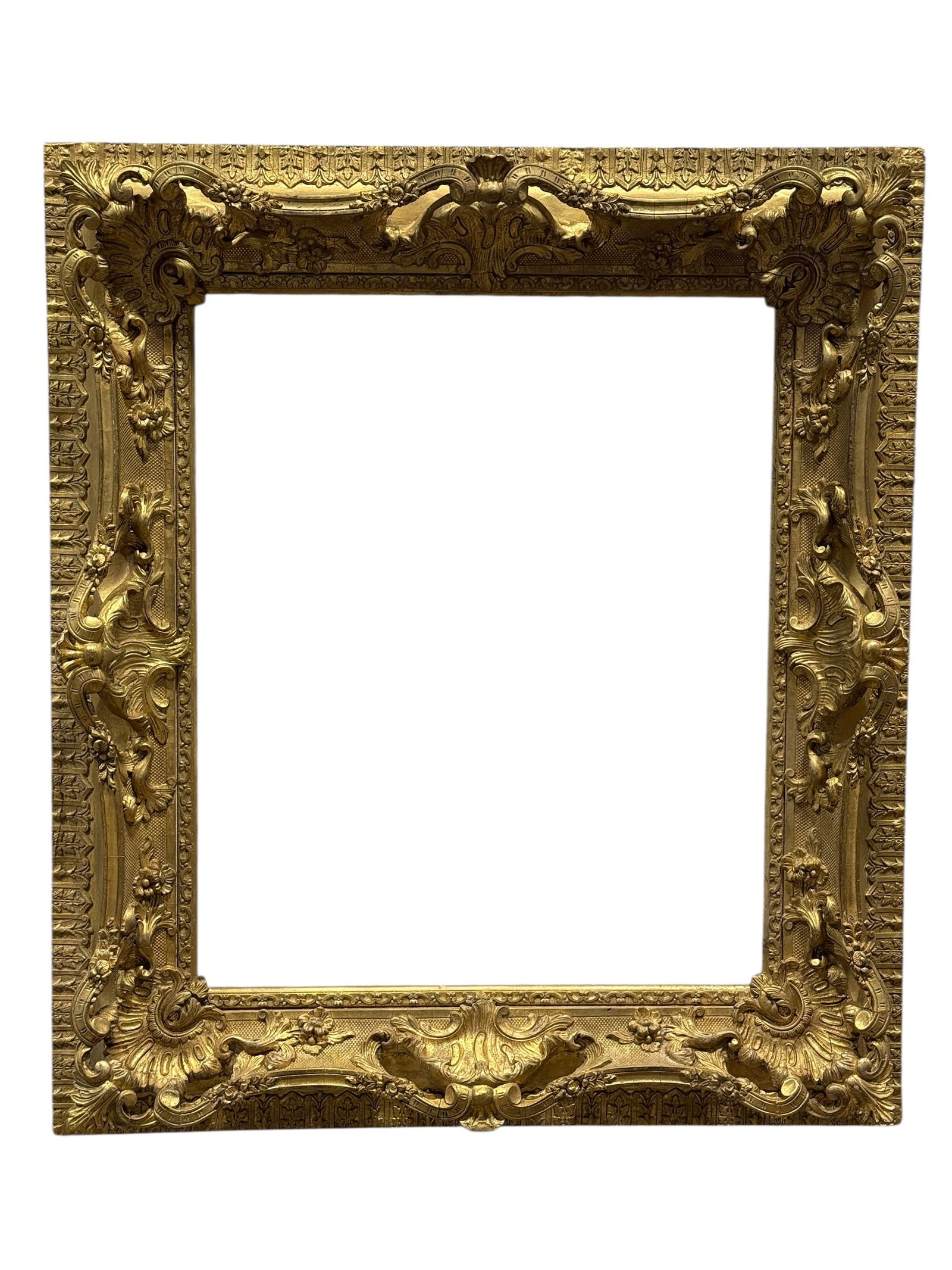 19th Century Ornate Giltwood & Gesso Frame (1 of 8)