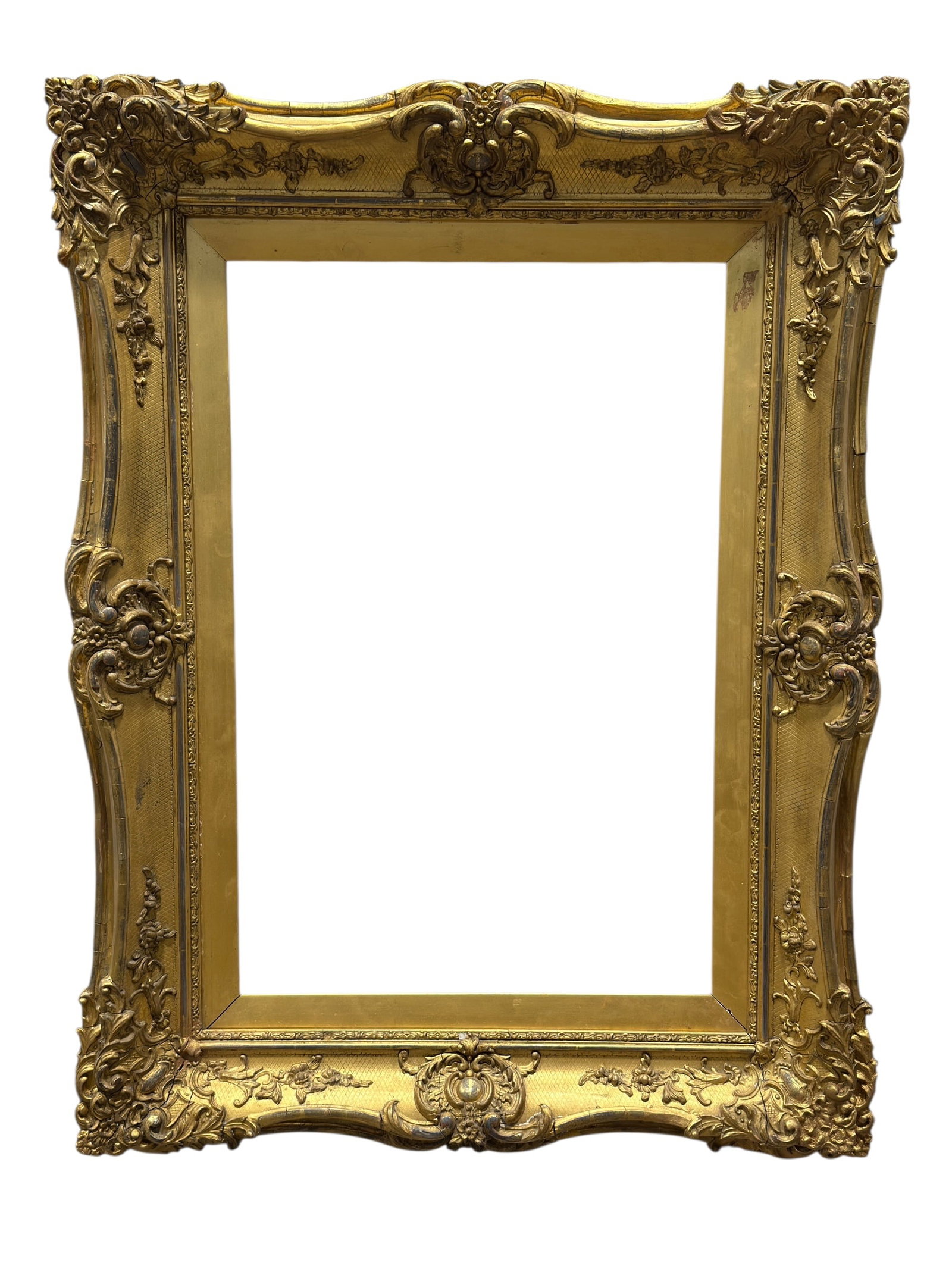 19th C. Rococo Revival Giltwood & Gesso Frame (1 of 12)