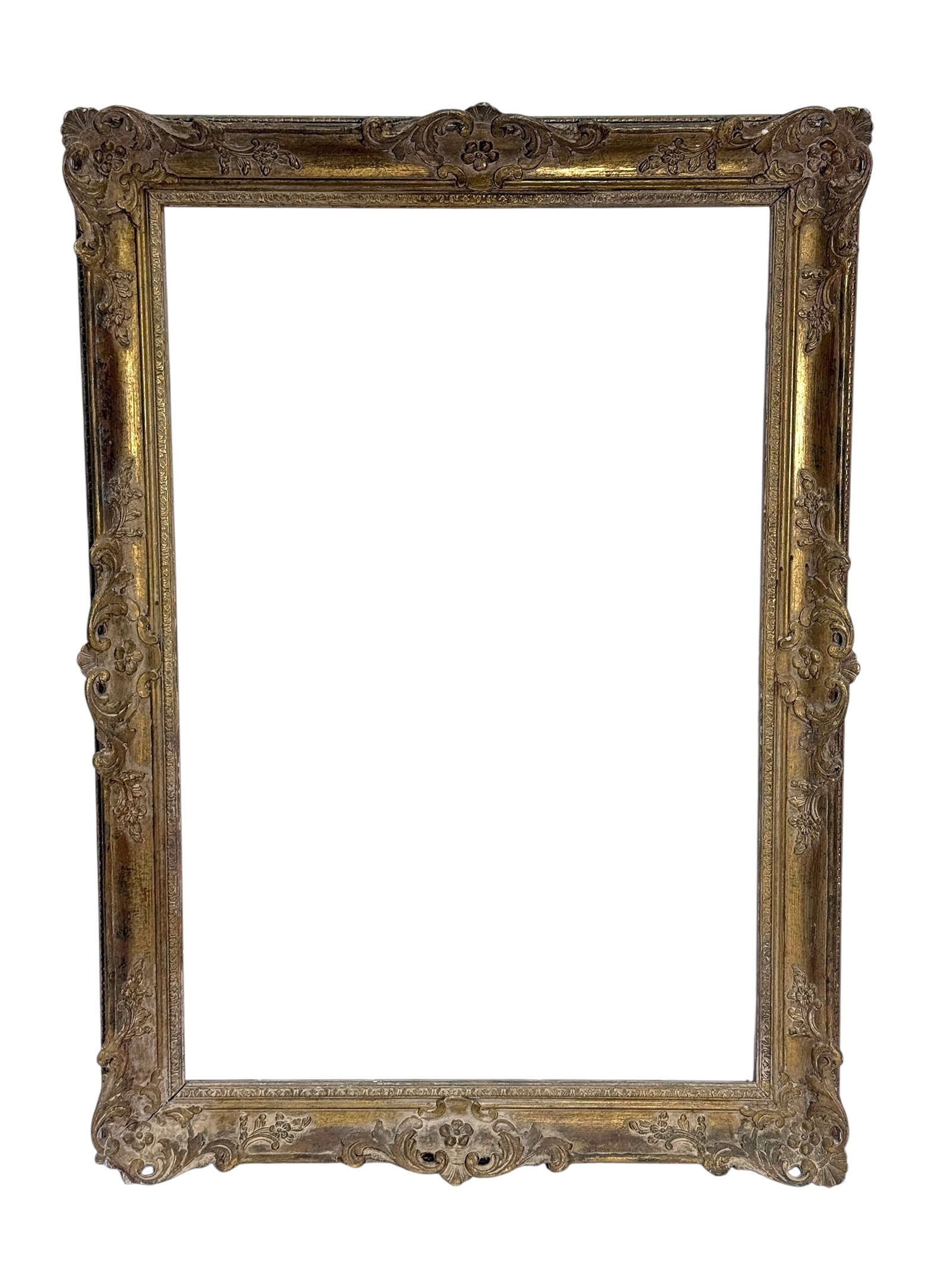 Late 19th C. French Régence Style Giltwood & Gesso Frame (1 of 8)