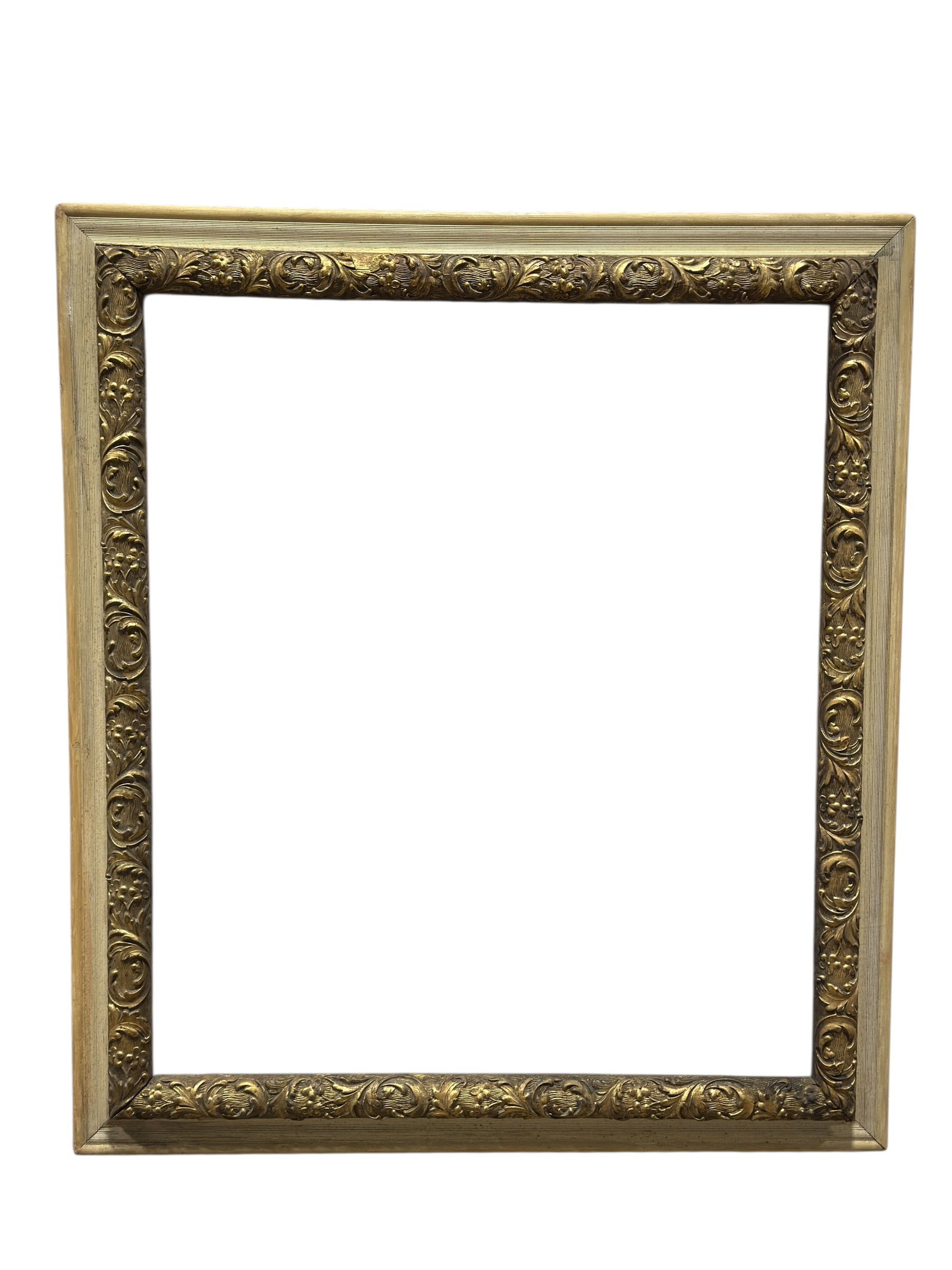 Early 20th C. Giltwood & Gesso Carved Picture Frame (1 of 8)