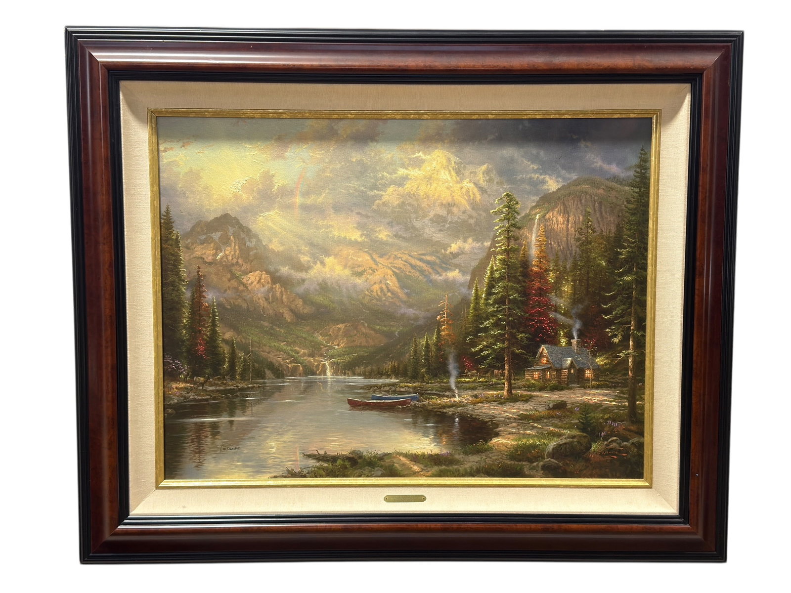 Thomas Kinkade "Mountain Majesty – Beginning of a Perfect Day III" Studio Proof Hand-Embellished (1 of 16)