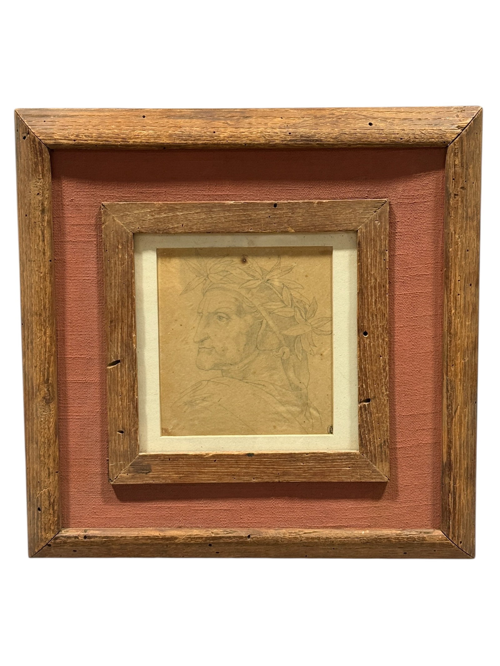 Early Engraving Portrait of Dante Alighieri, Framed (1 of 6)