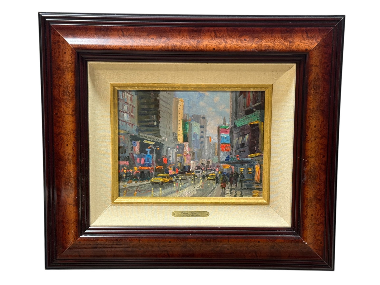 Thomas Kinkade "Times Square" Artist Proof Canvas, Personally Enhanced, Framed (1 of 14)