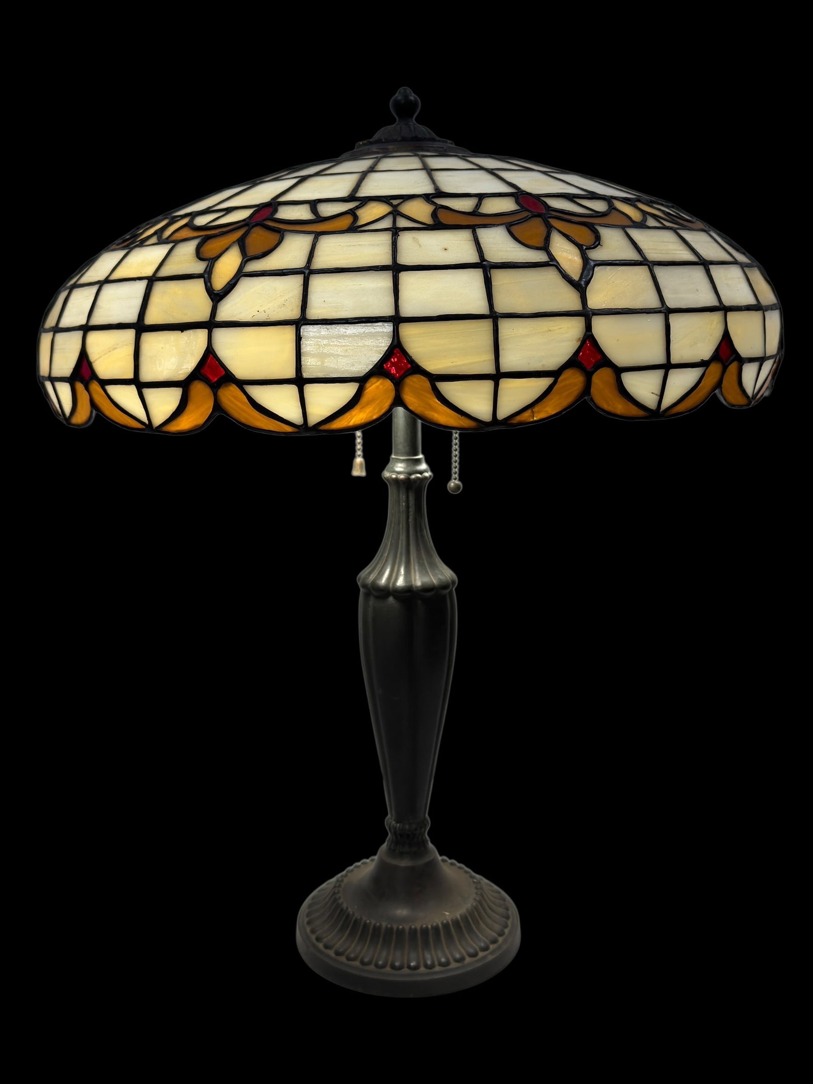 Early 20th Century American Wilkinson Leaded Glass Table Lamp (1 of 13)