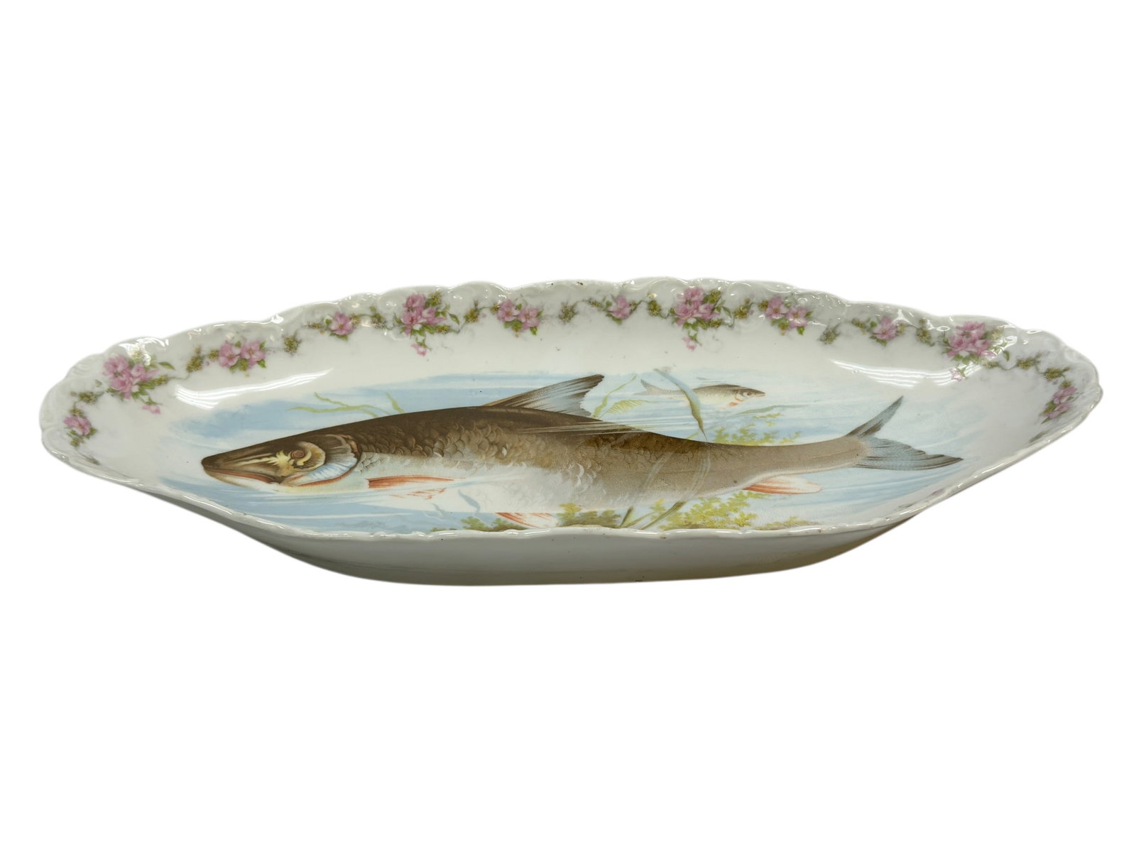 Antique S & S Carlsbad Austria Porcelain Fish Serving Platter (1 of 11)