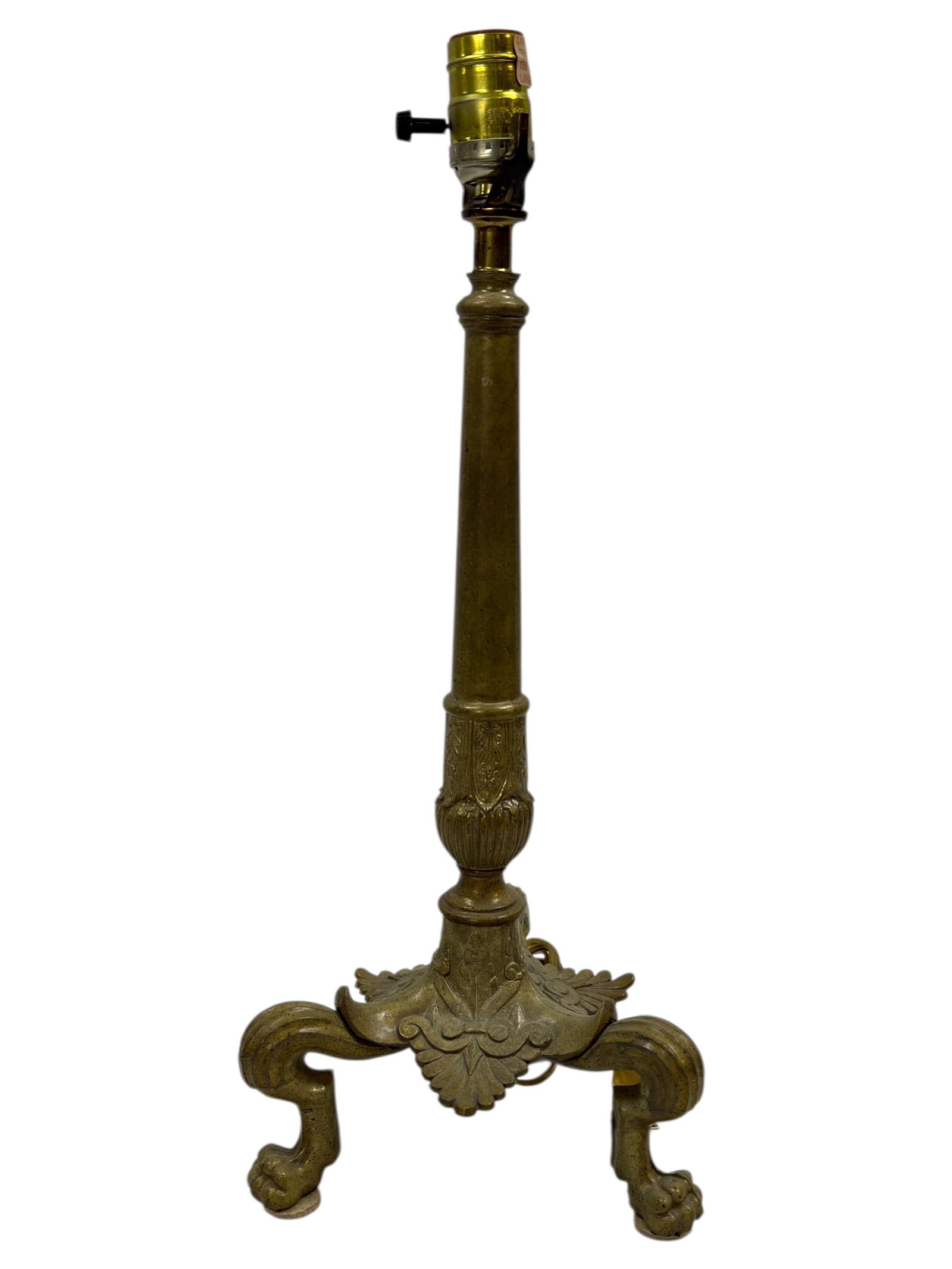 American Cast Metal Table Lamp Base w/ Claw Feet (1 of 7)