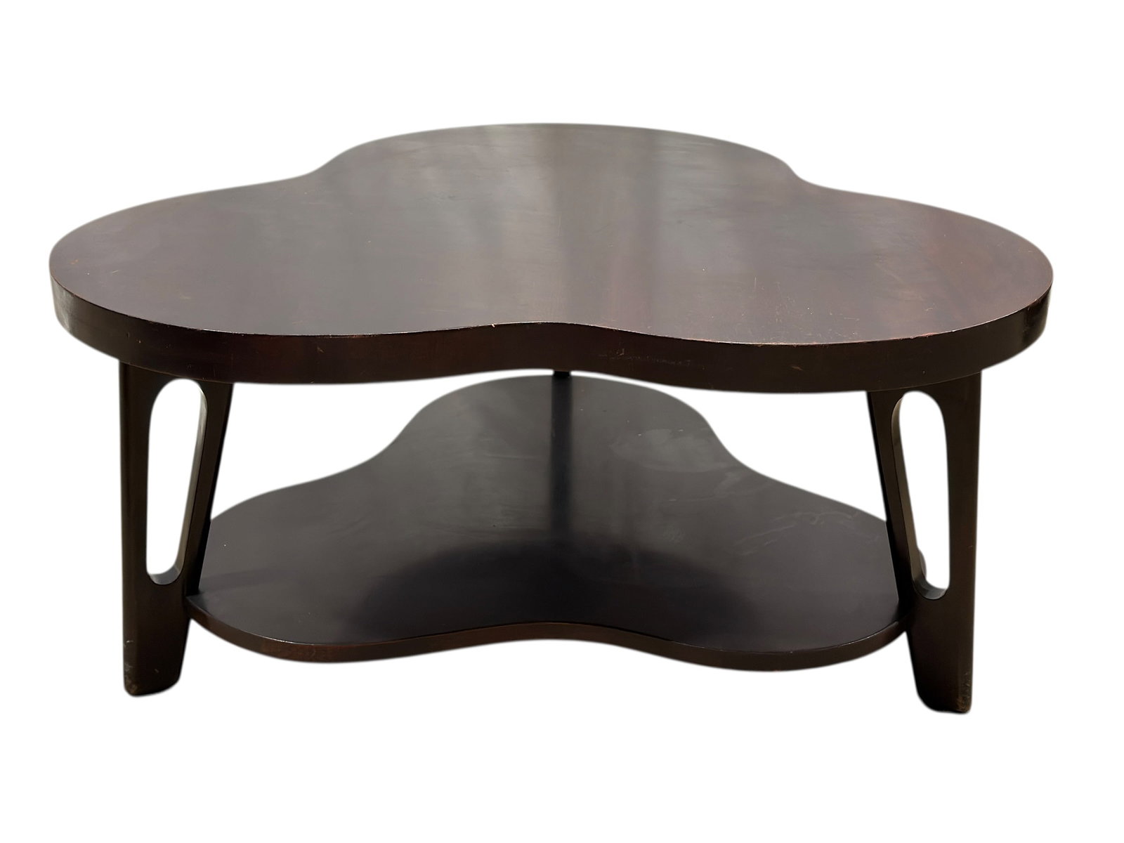 MCM Style Kidney Form Coffee Table with Shelf (1 of 6)