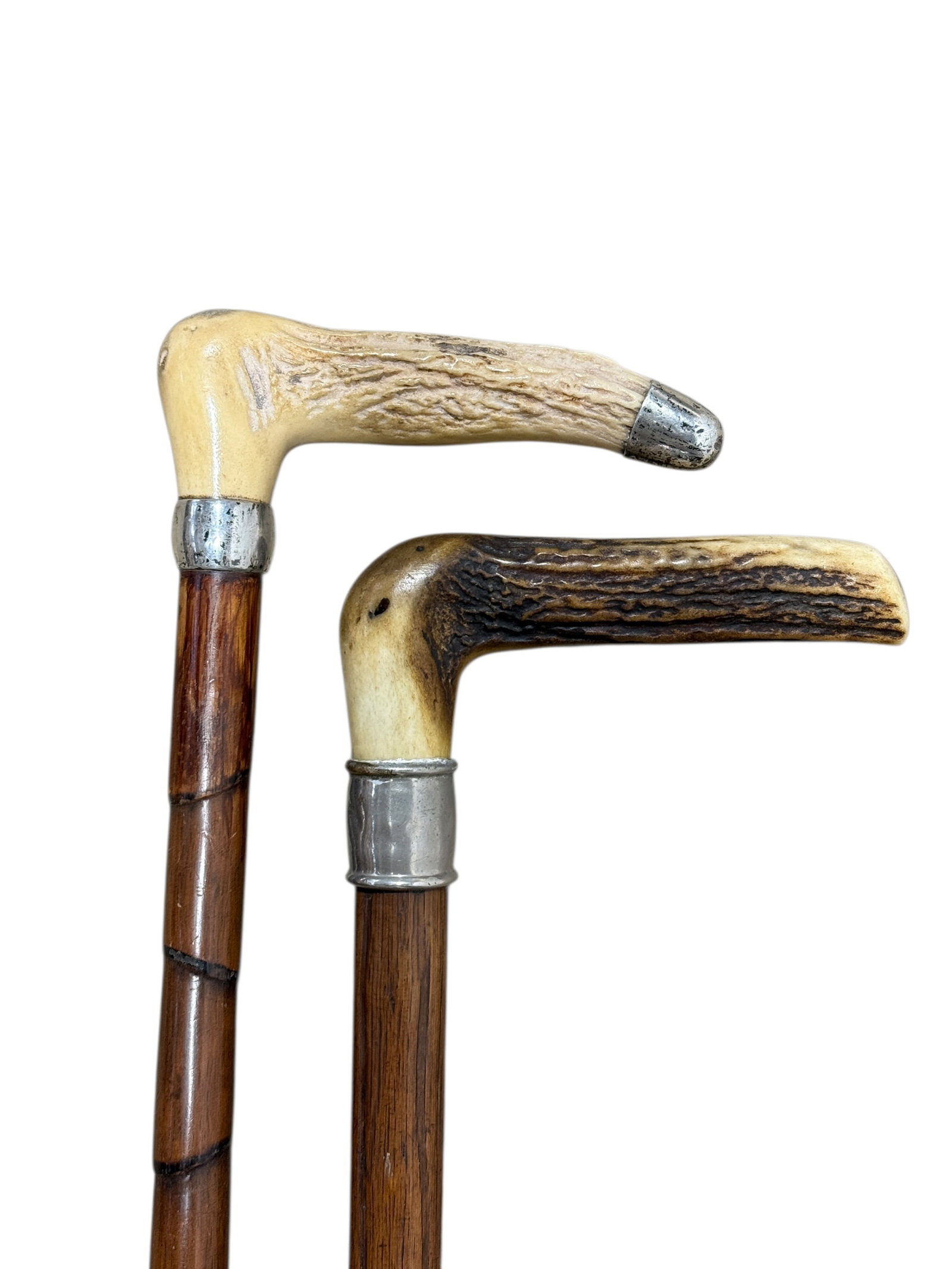 (2) Antique Horn Handle Canes (1 of 16)