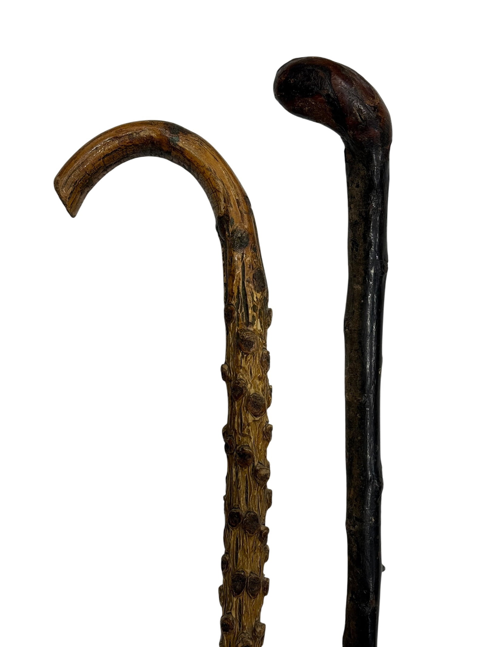 (2) 19th Century Antique Briarwood Walking Canes (1 of 11)
