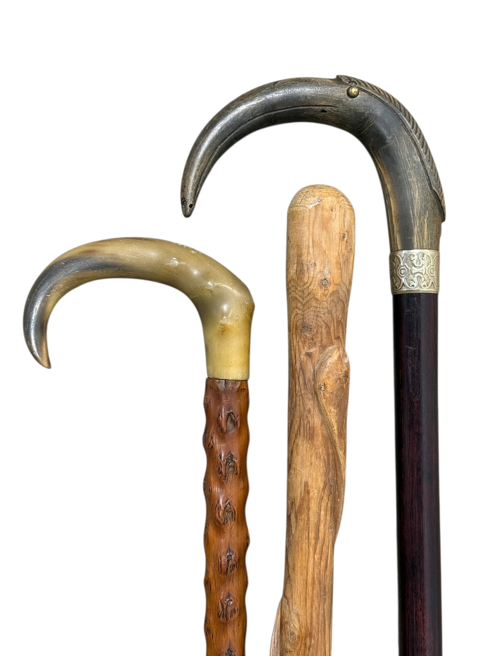 Group of 3 Antique and Folk Art Canes (1 of 19)