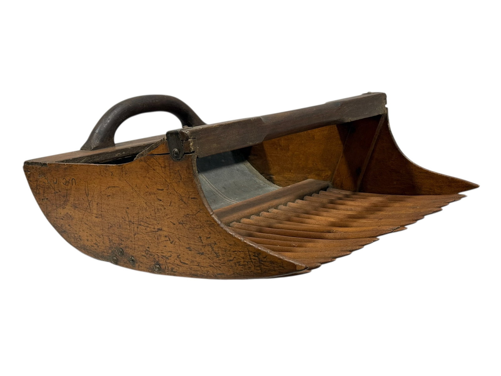 Late 19th–Early 20th C. Primitive Wooden Cranberry Scoop Harvester (1 of 9)