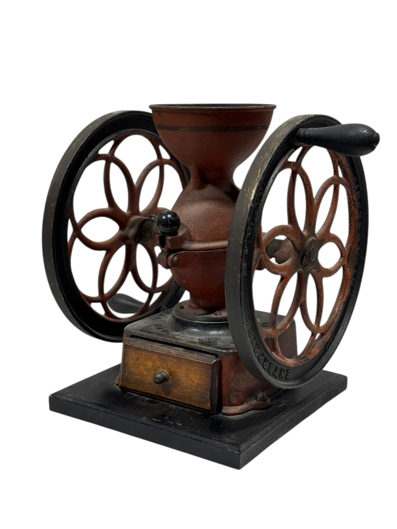Circa 1880s Enterprise MFG Co. No. 1 Cast Iron Coffee Mill Grinder (1 of 8)