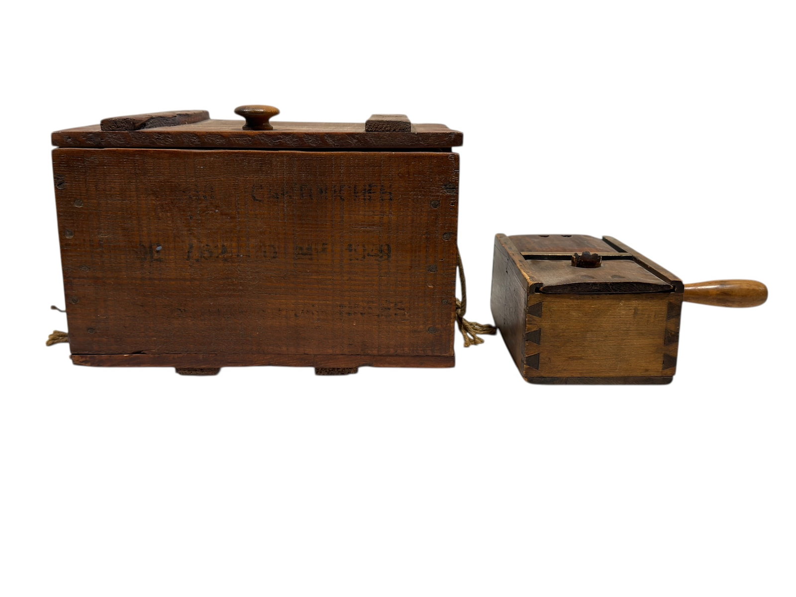 Fraternal "Blackball" Voting Box & Military Style Insulated Food Carrier, 20th C. (1 of 11)