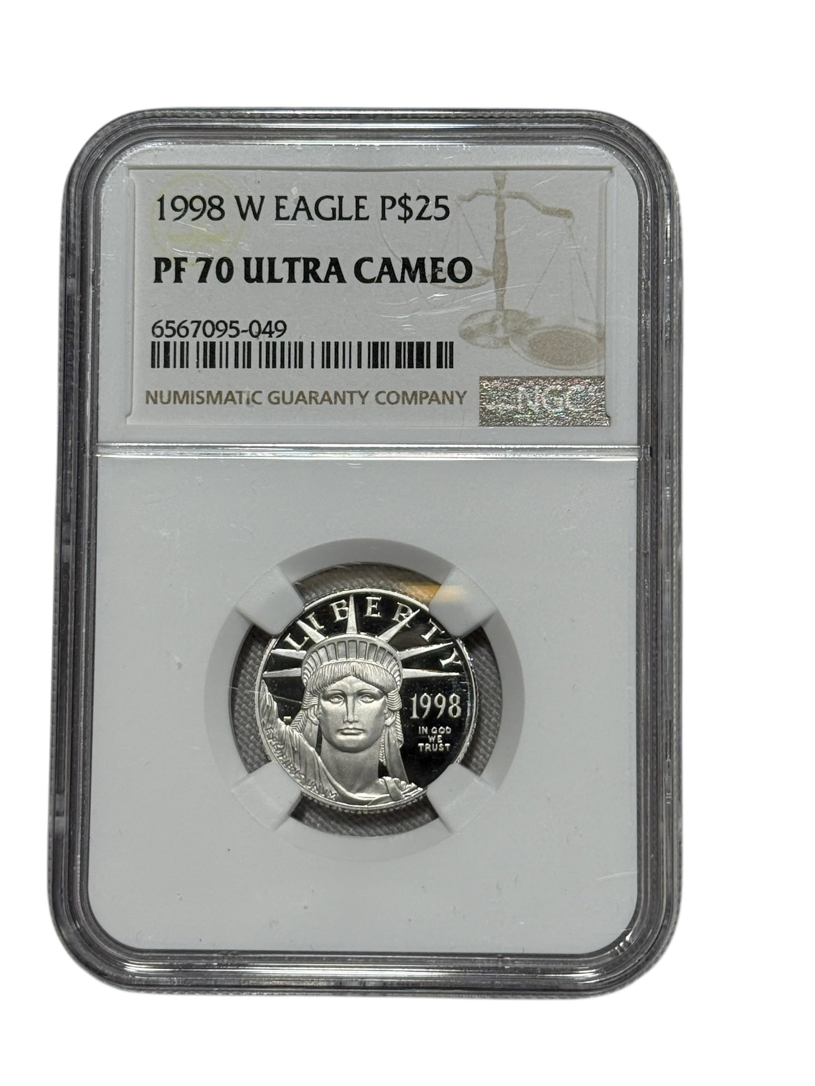 1998-W $25 American Platinum Eagle Proof Coin NGC PF70 Ultra Cameo (1 of 2)