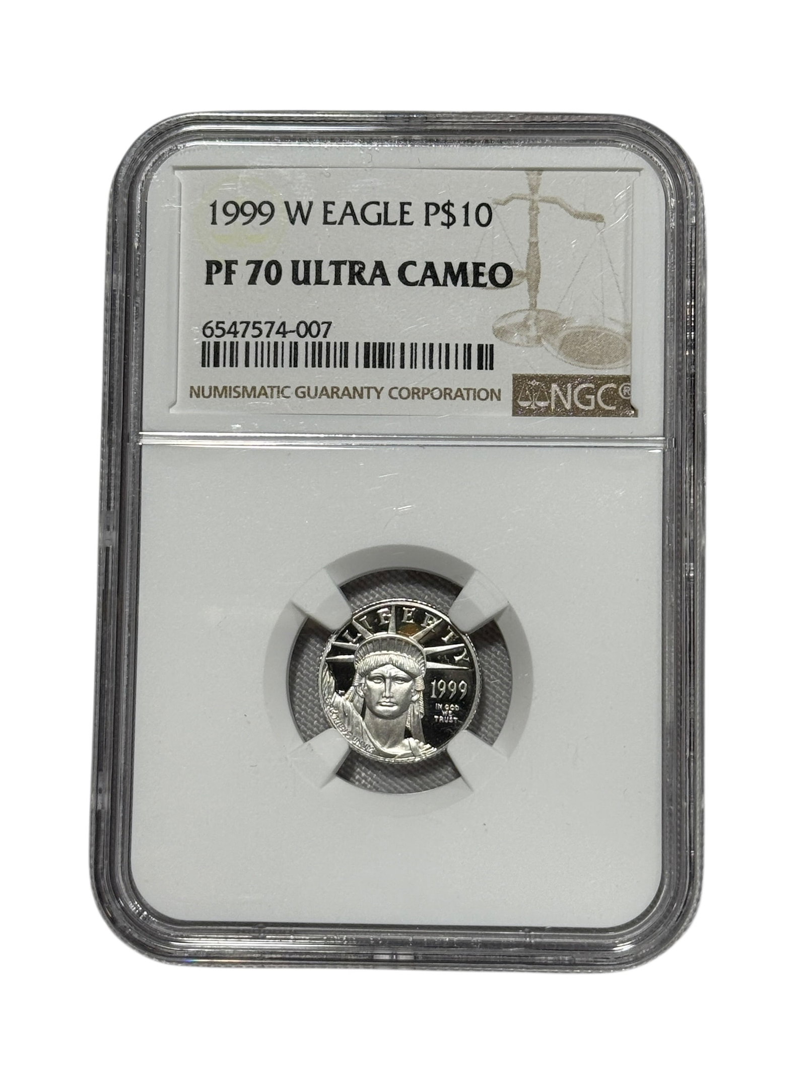1999-W $10 American Platinum Eagle Proof Coin NGC PF70 Ultra Cameo (1 of 2)