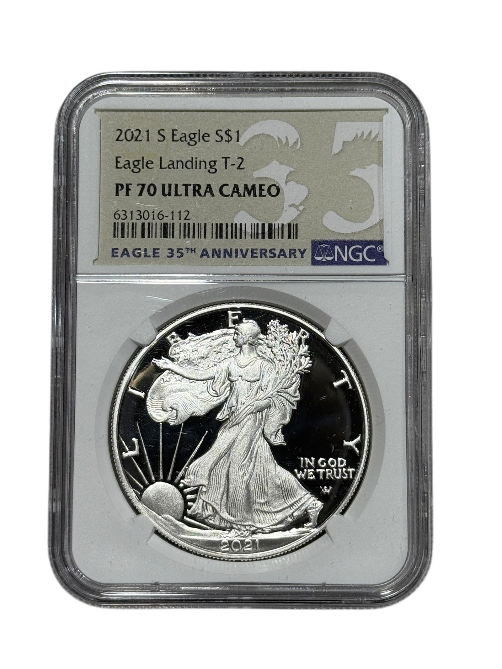 2021-S Silver Eagle $1 “Eagle Landing Type 2?? Proof NGC PF70 Ultra Cameo (1 of 2)