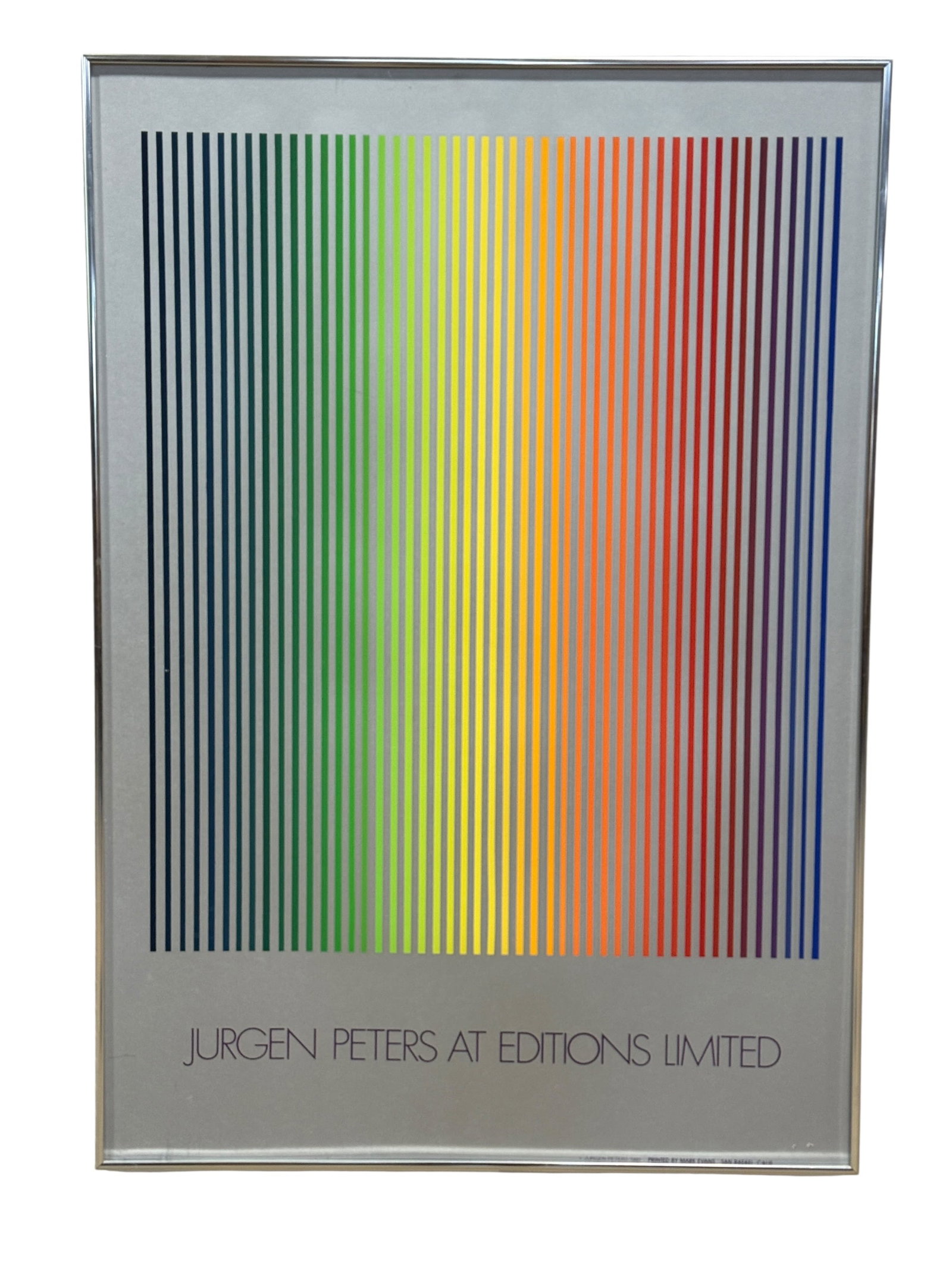 1980 Jurgen Peters "Editions Limited" Op Art Exhibition Poster (1 of 5)
