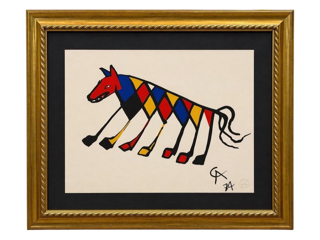 1974 Calder "Beastie" Wildlife Colors Collection Lithograph, Signed in Plate (1 of 4)