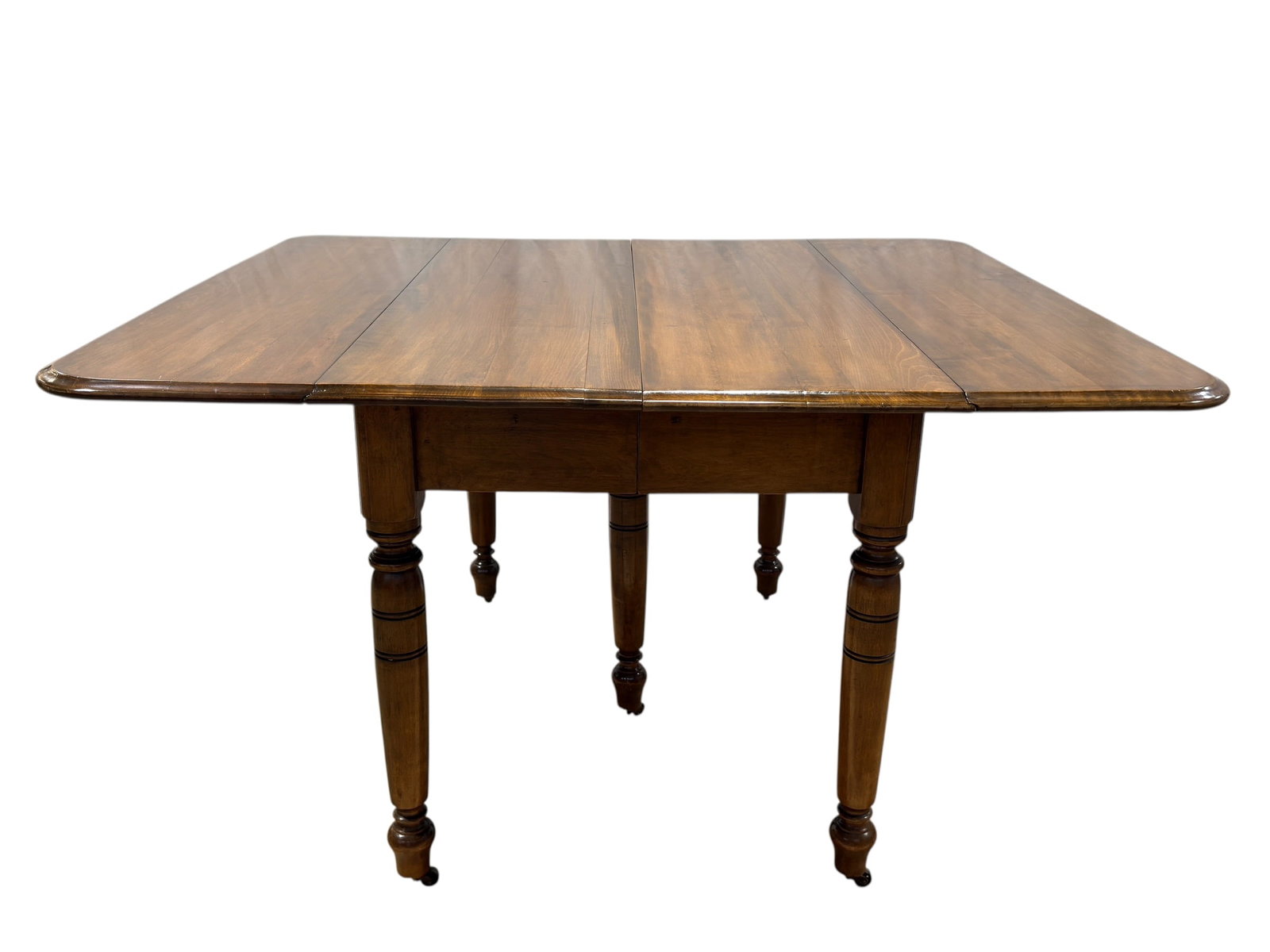 Drop-Leaf Dining Table w/ Turned Legs - 7