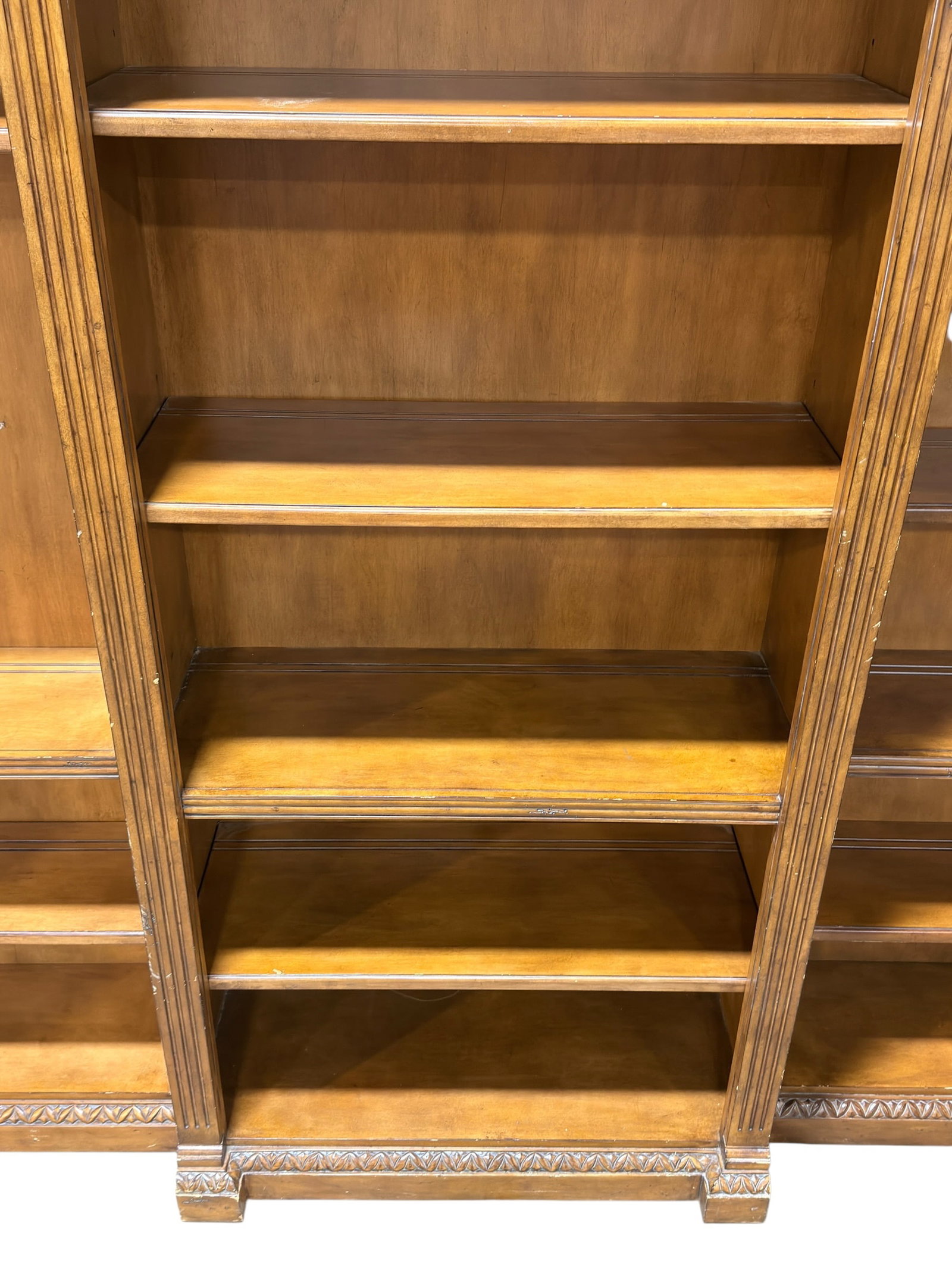 Large Classical Triple-Arch Open Bookcase - 3