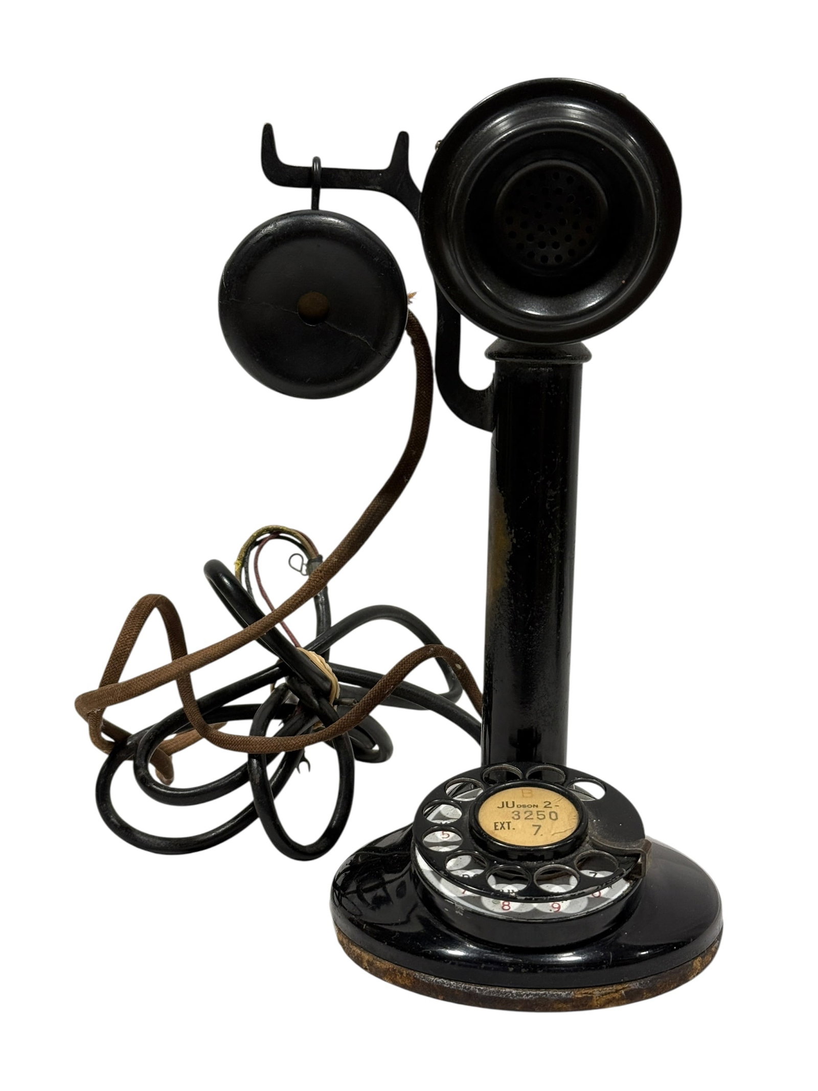 Antique Black Candlestick Telephone by Duophone (1 of 10)