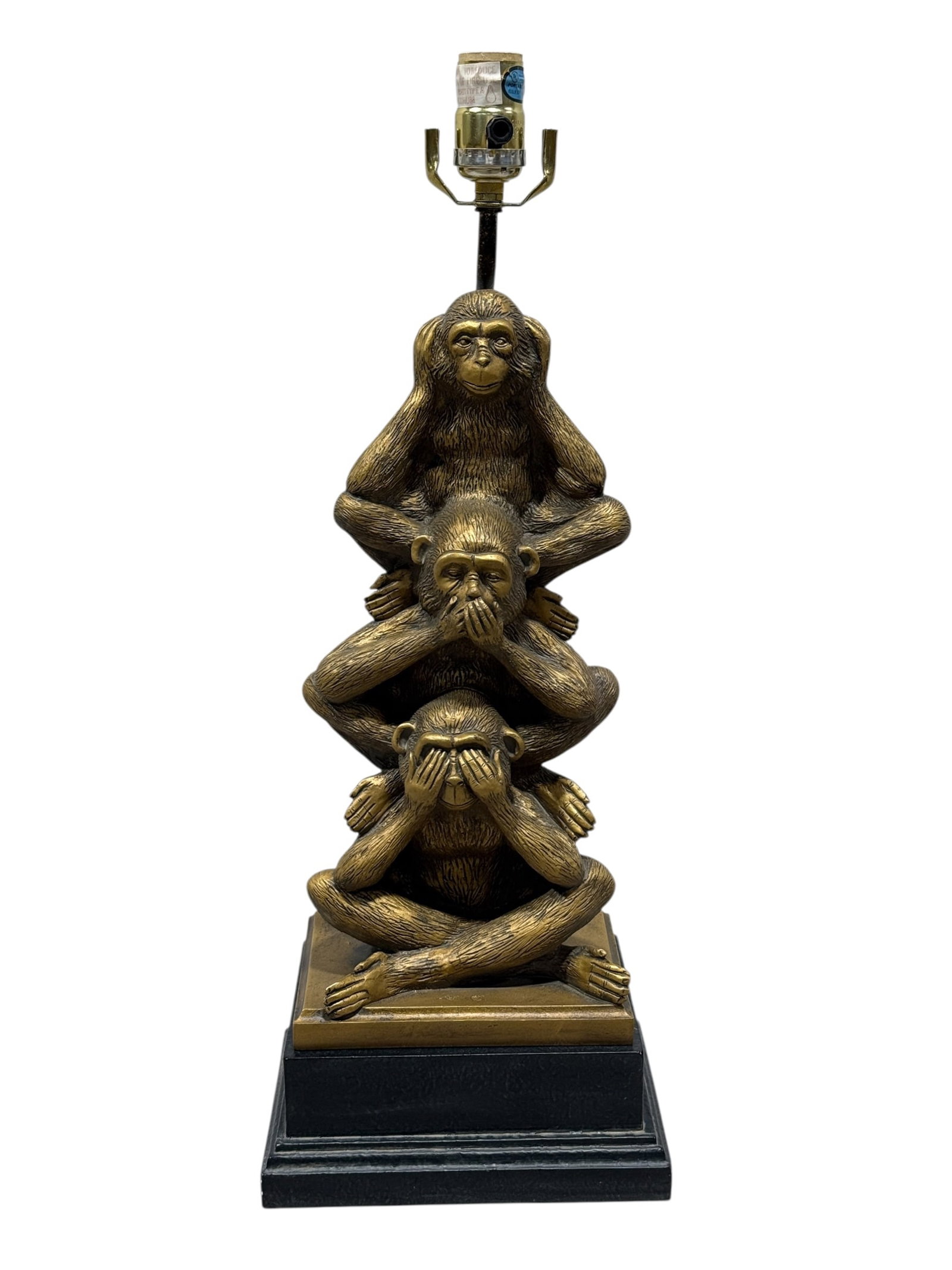 LampCrafters Three Wise Monkeys Table Lamp (1 of 6)