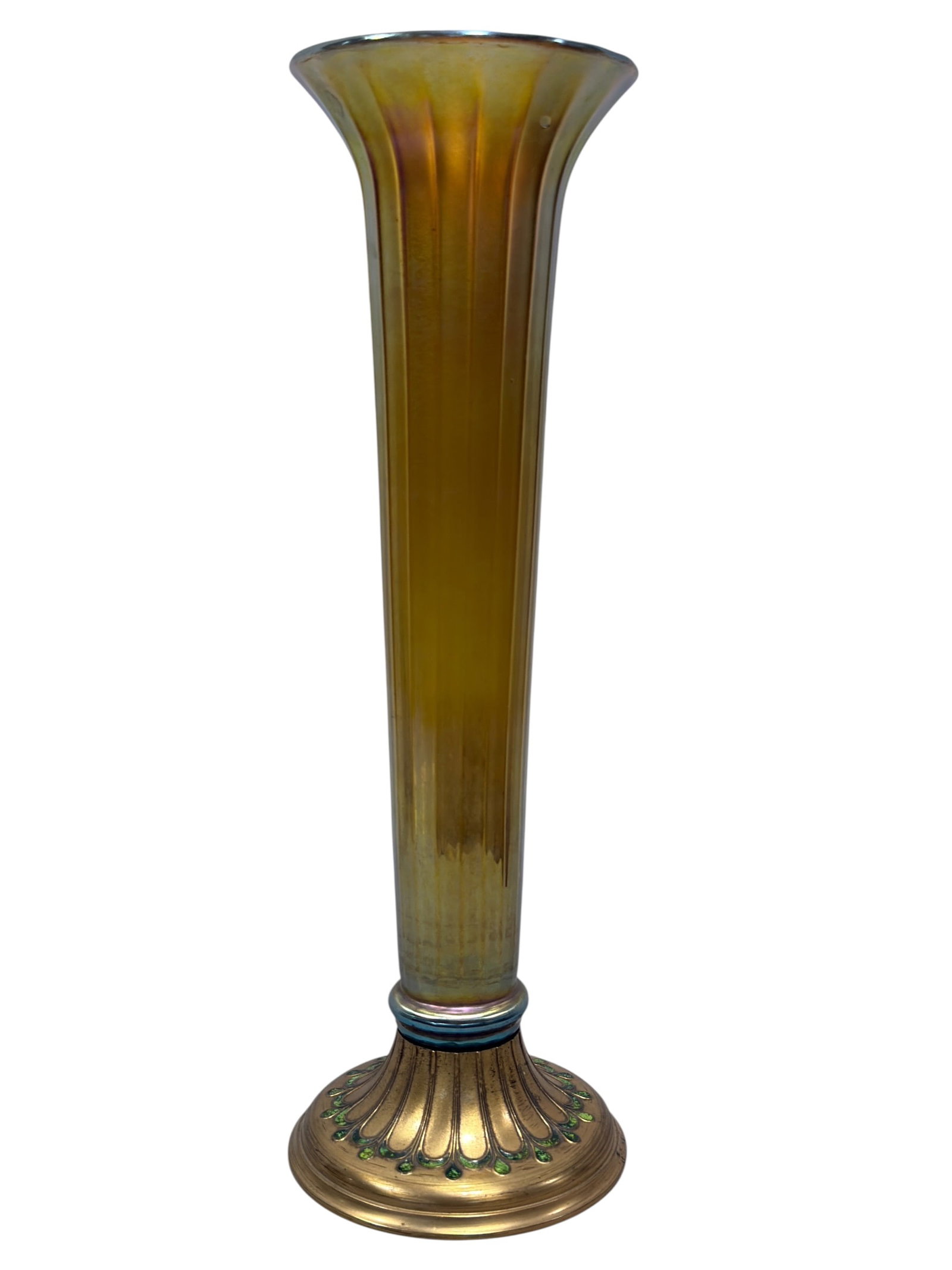 Louis C. Tiffany Furnaces Inc. Favrile Glass Trumpet Vase (1 of 10)