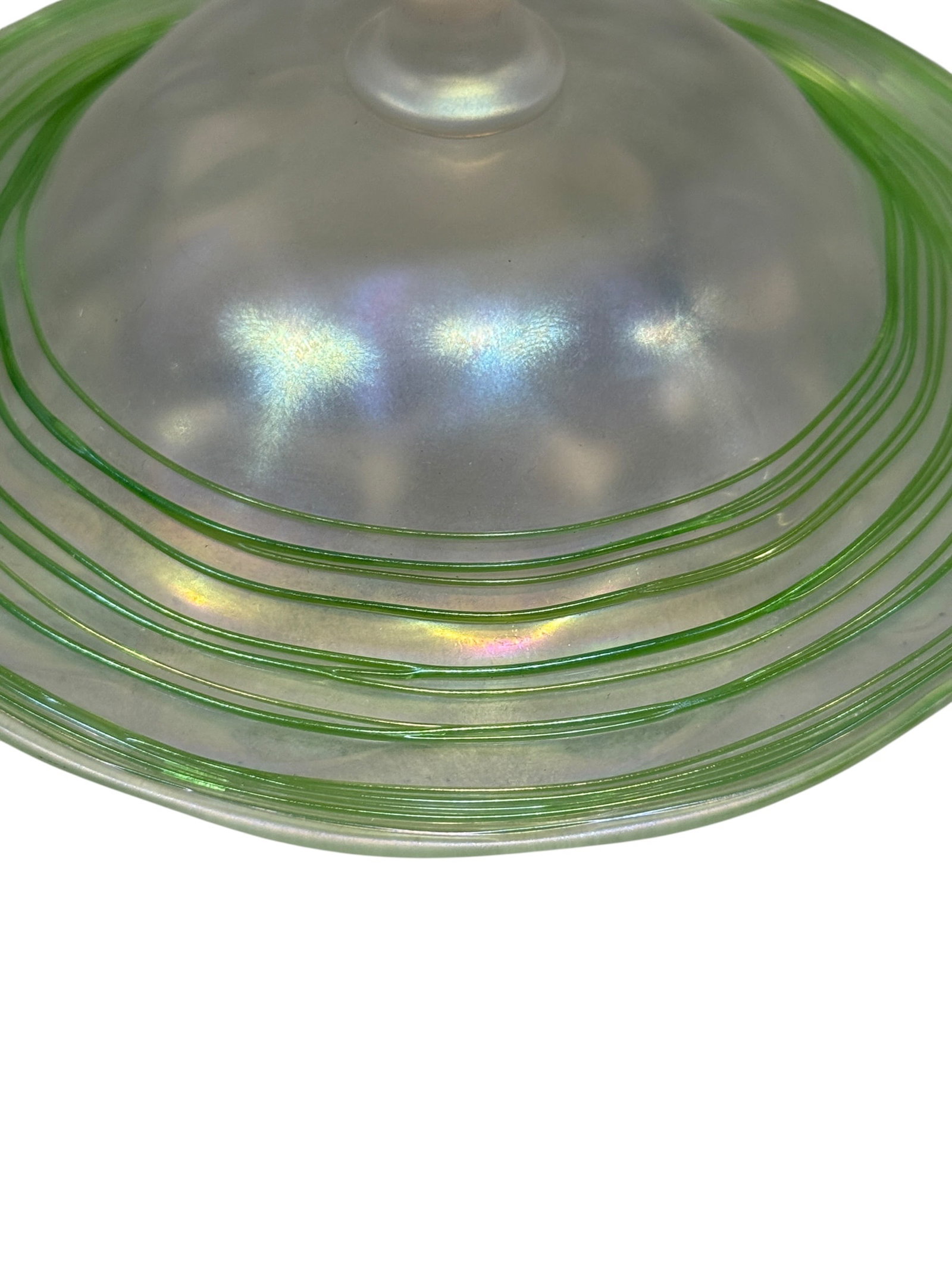 Steuben Verre de Soie Threaded Compote - 4