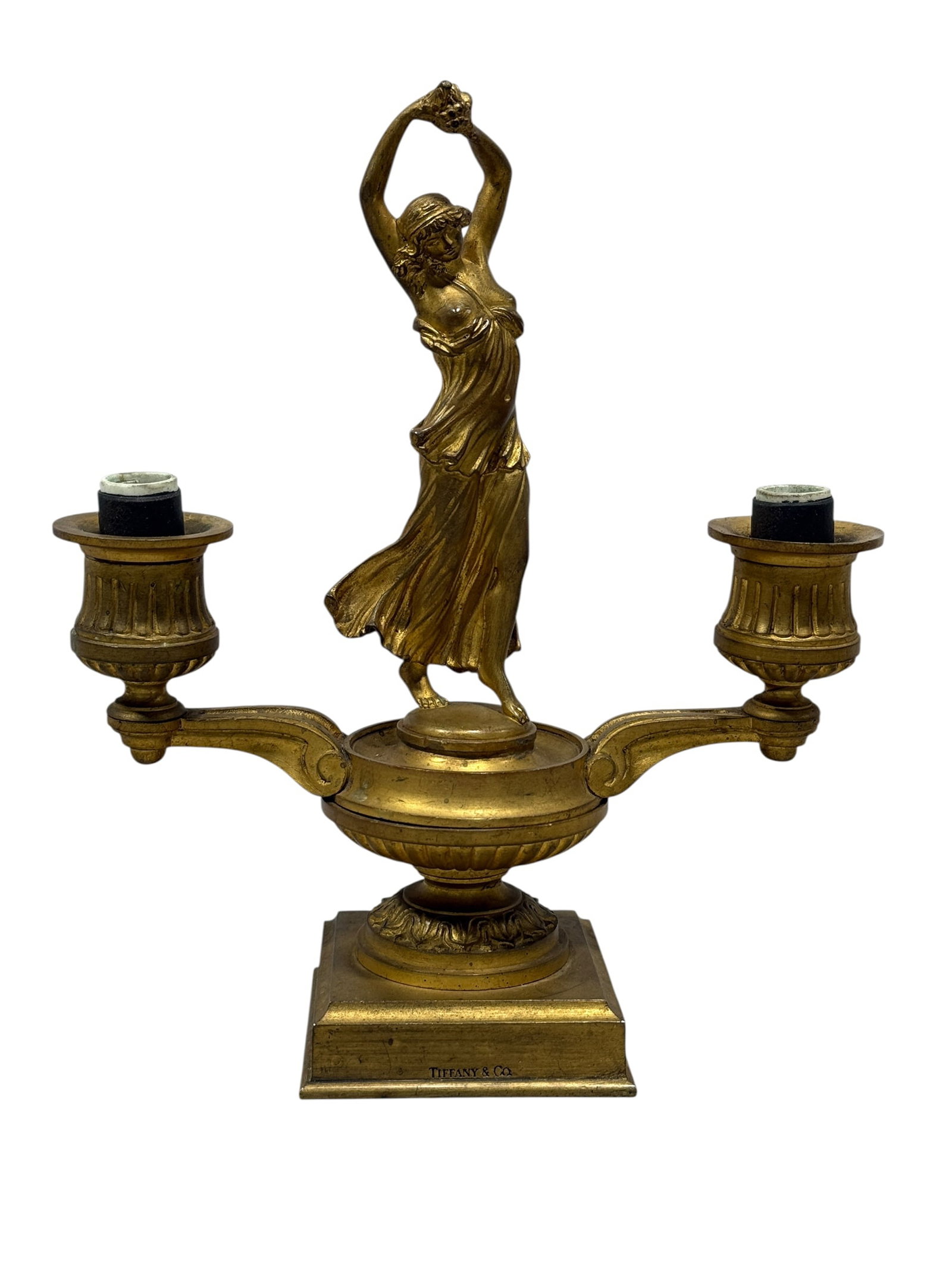 Tiffany & Co. Figural Two-Light Boudoir Lamp (1 of 7)