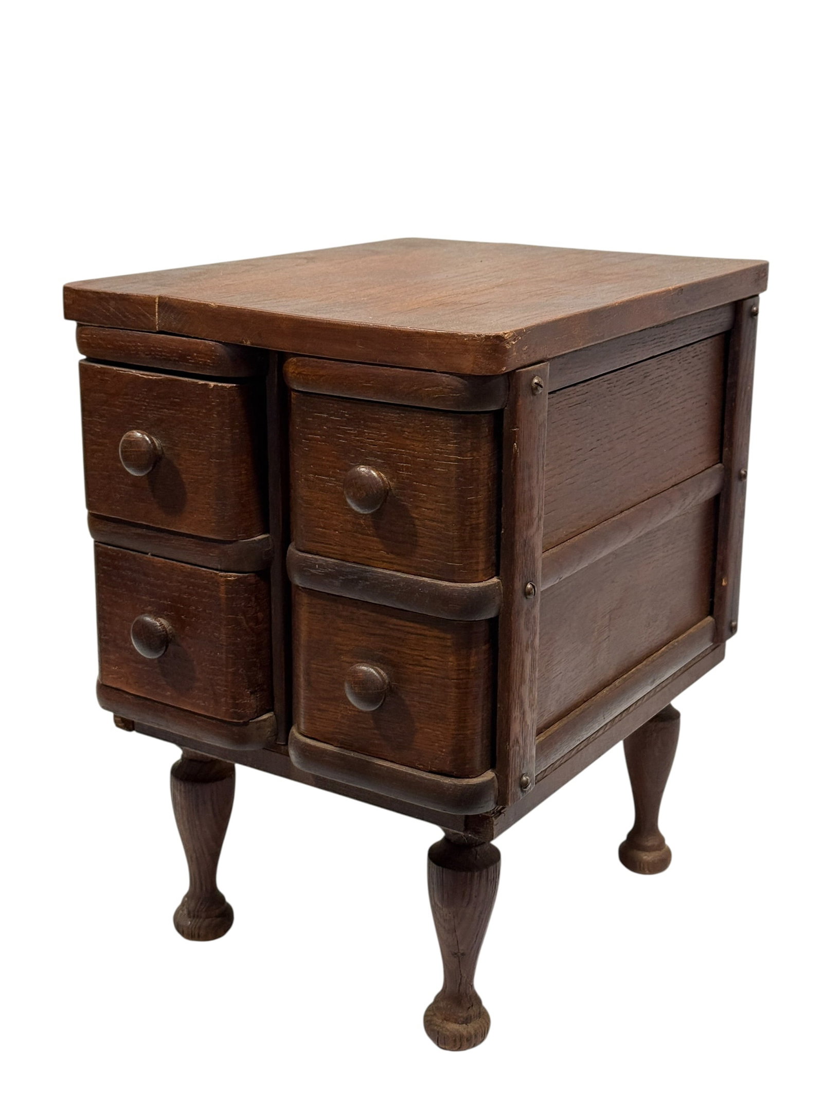 Antique Diminutive Four-Drawer Miniature Cabinet (1 of 10)