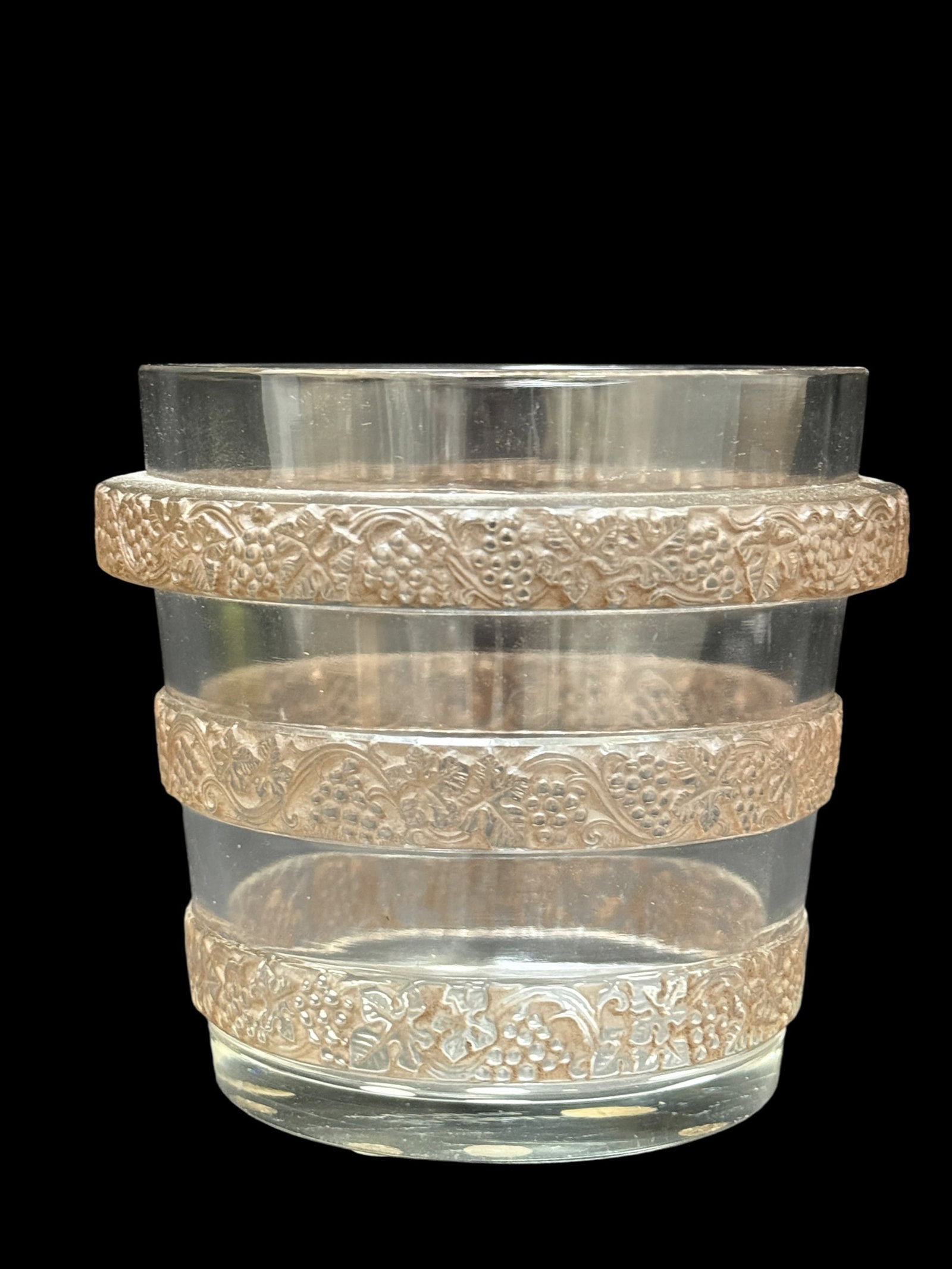 Signed Lalique France "Riquewihr" Crystal Lave-Raisins Ice Bucket (1 of 8)