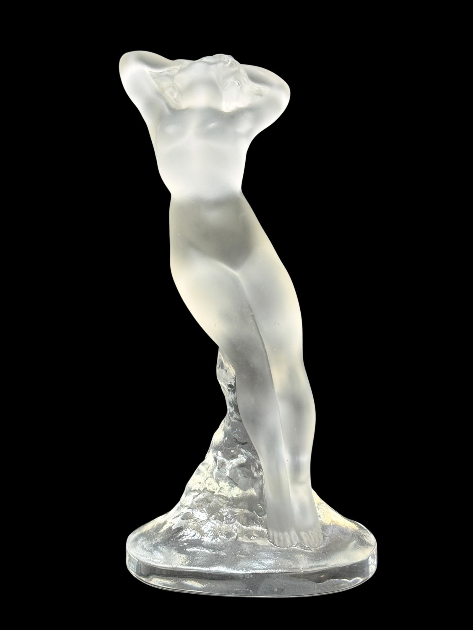 Signed Lalique "Danseuse Bras Leves" (Dancer with Raised Arms) Figurine (1 of 10)