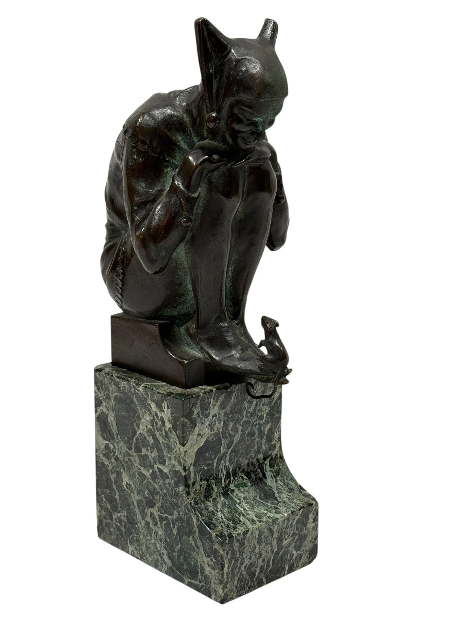 Bronze "Jester" Sculpture by Elischer (1 of 15)