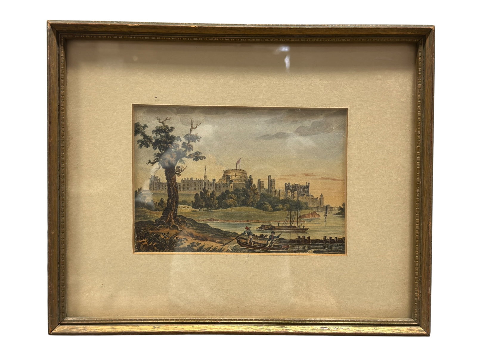 19th C. British Landscape Watercolor Painting of Windsor Castle (1 of 6)