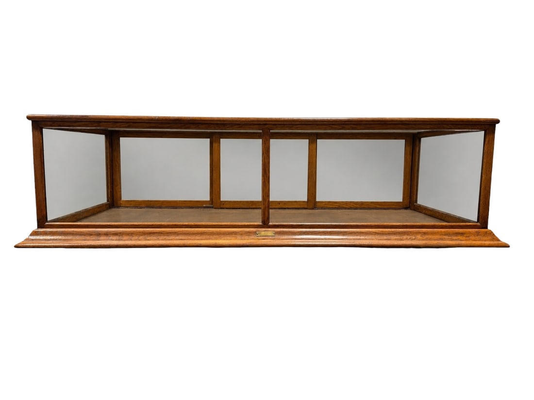 Antique Oak and Glass Countertop Display Case (1 of 14)