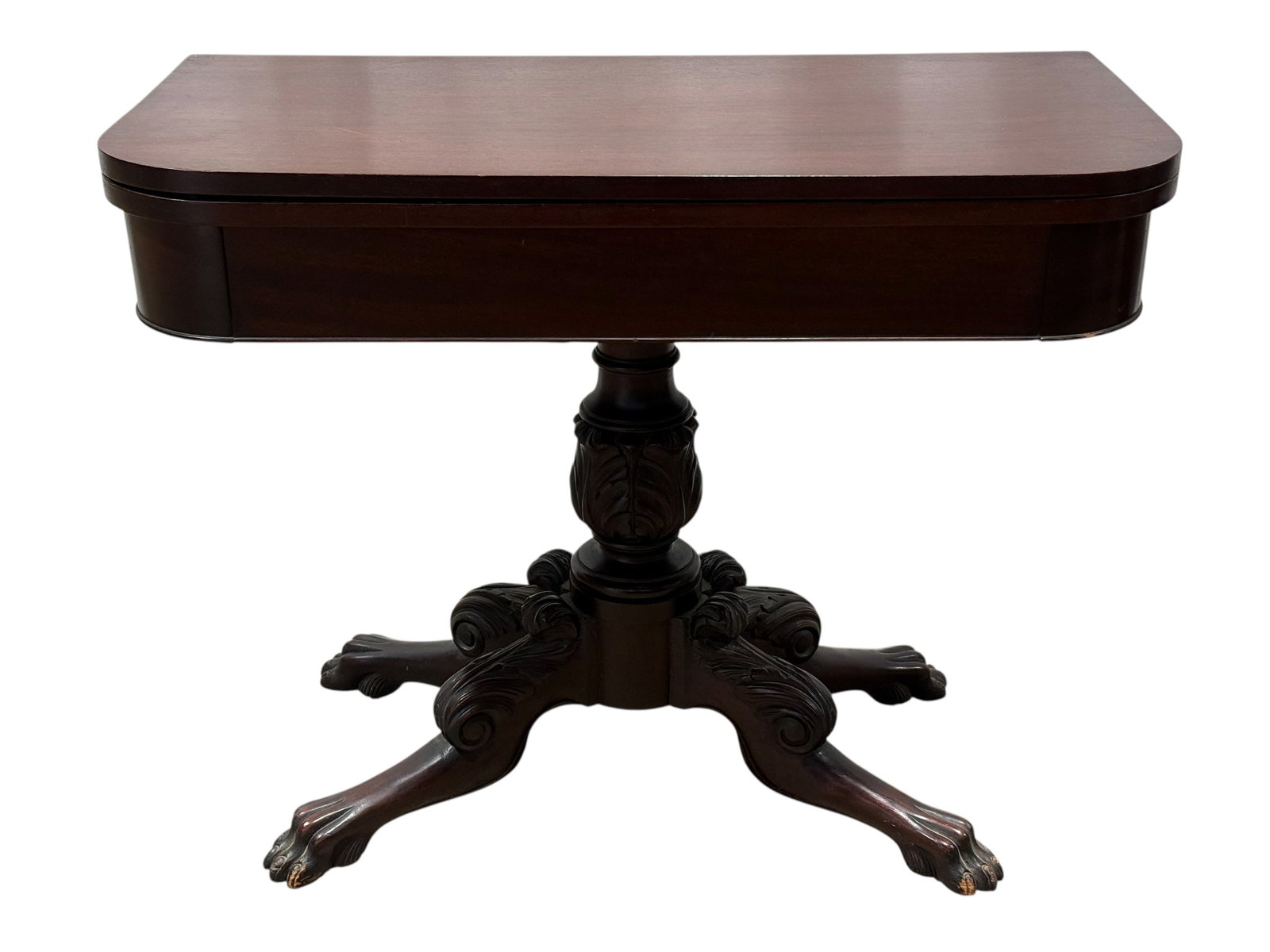 American Classical Mahogany Game Table (1 of 10)