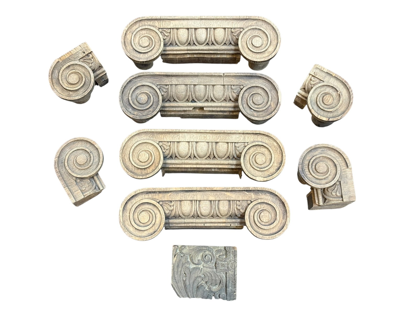 Antique 19th-Century Carved Oak Architectural Elements (1 of 15)