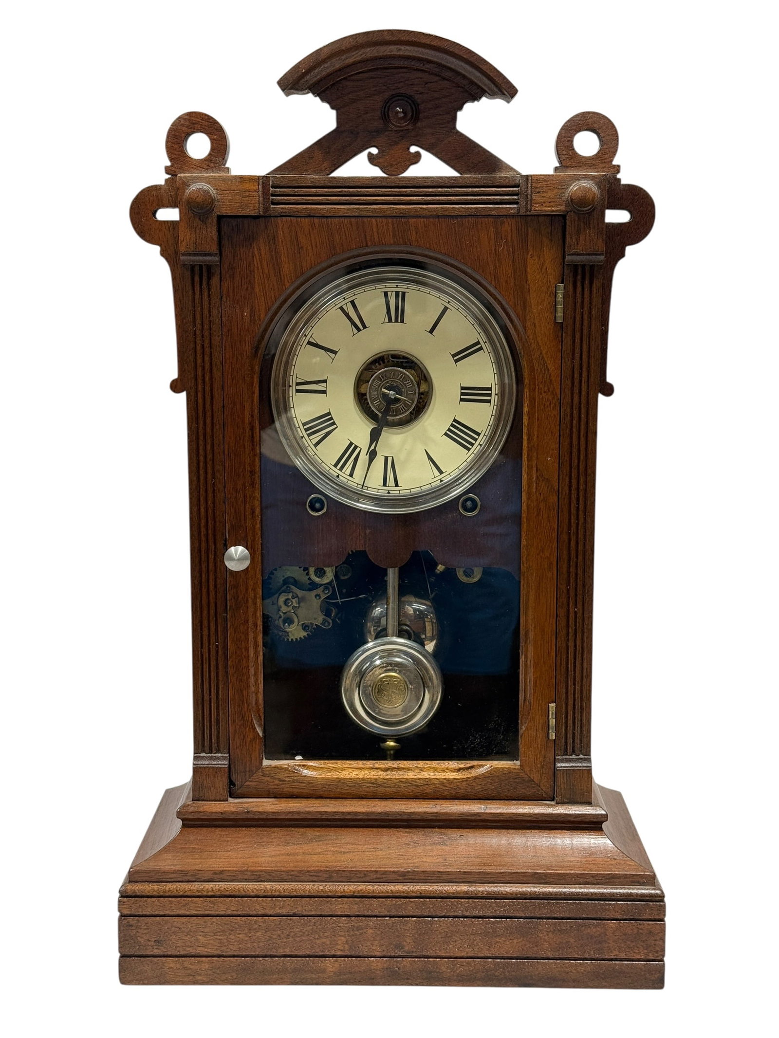 Late 19th Century American Walnut Parlor Clock (1 of 7)