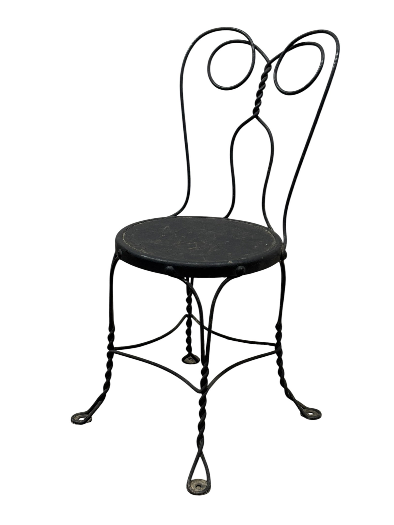 Vintage Twisted Metal Ice Cream Parlor Style Chair (1 of 7)