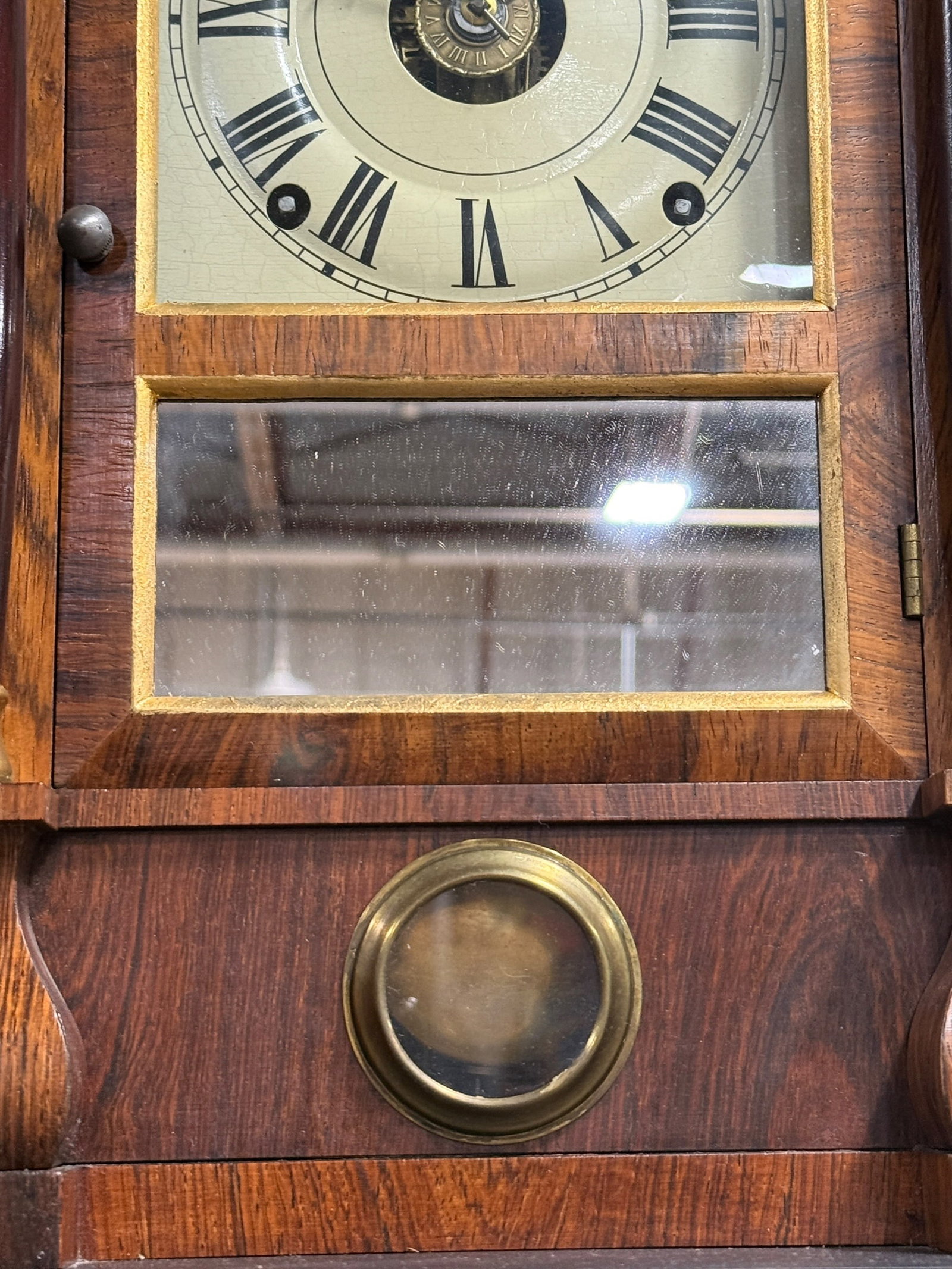 Antique Seth Thomas Column Wall Clock - 3
