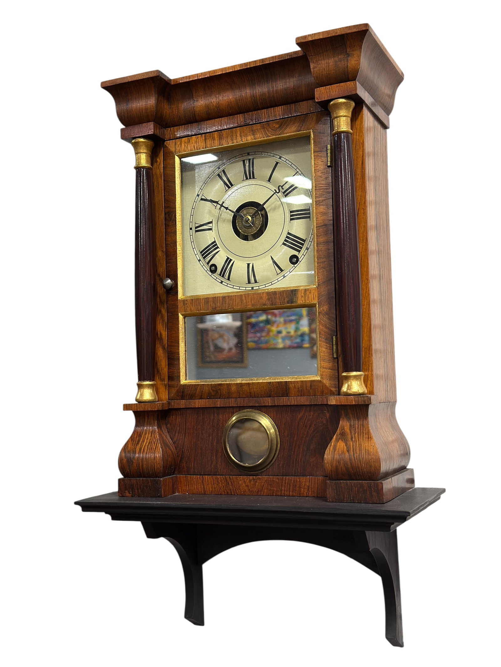 Antique Seth Thomas Column Wall Clock - 6