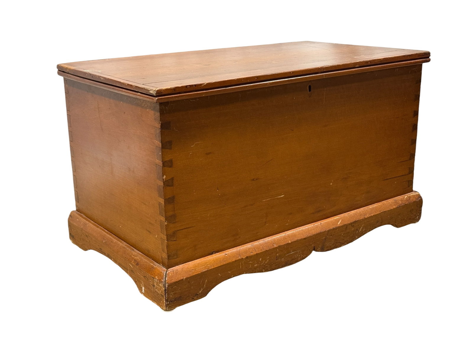 Antique Dovetailed Wooden Blanket Chest (1 of 12)