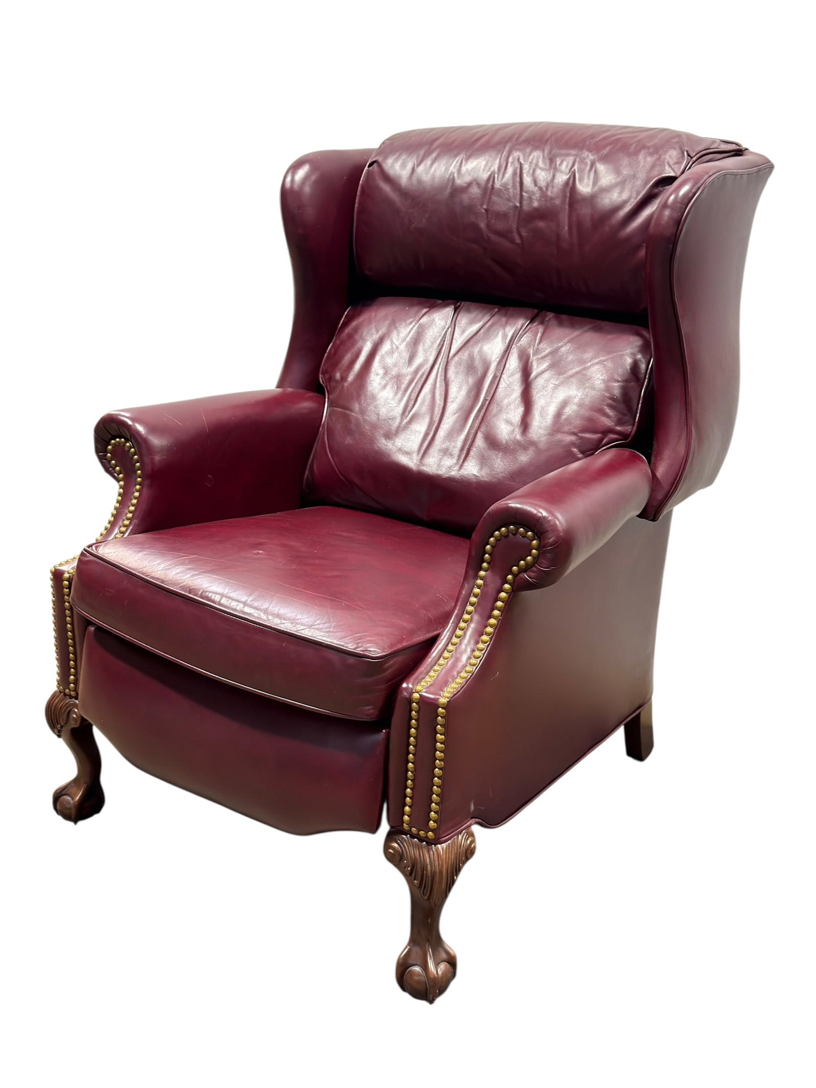 Bradington Young Leather Wingback Recliner (1 of 13)