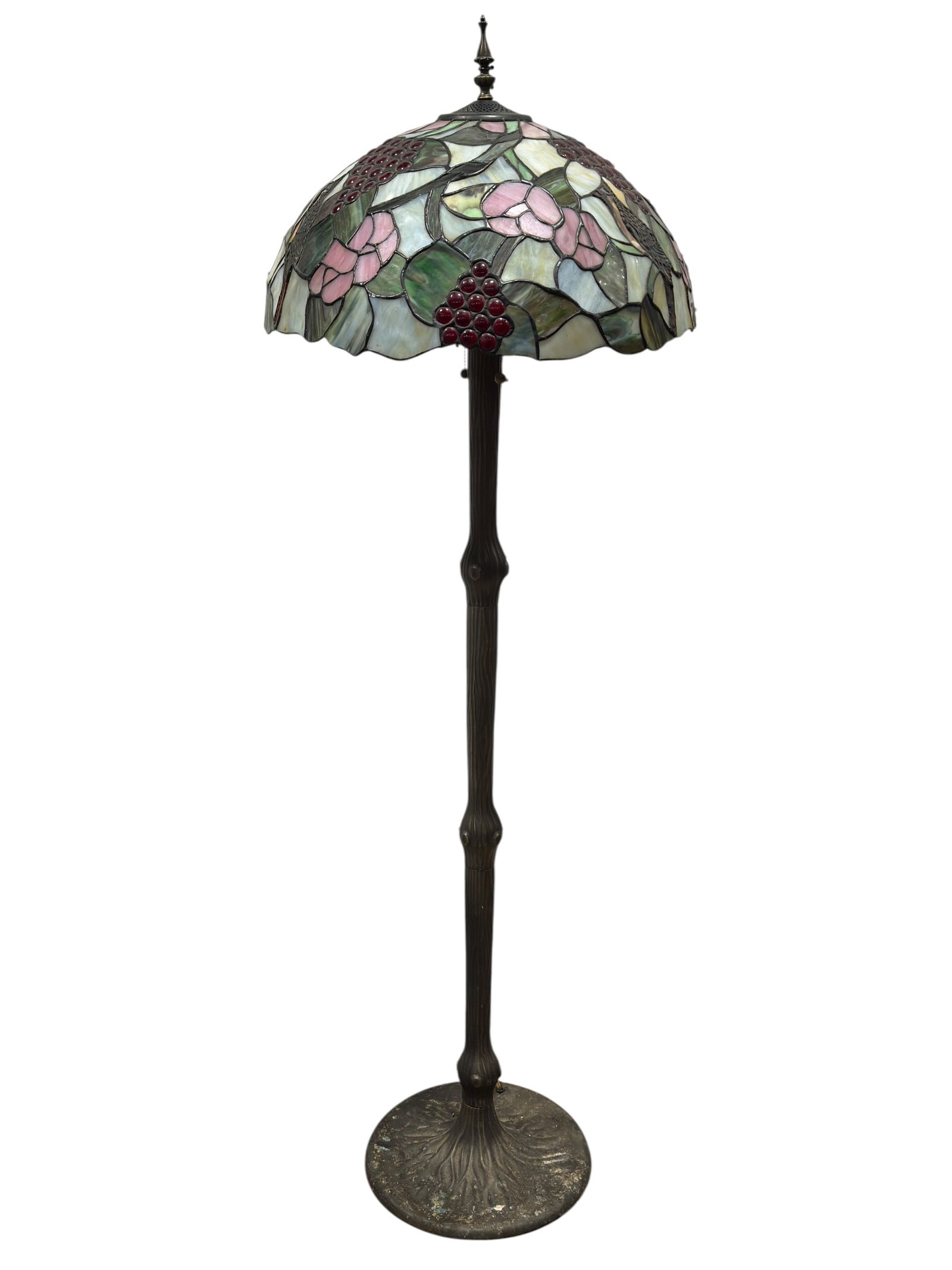 Tiffany-Style Stained Glass Floor Lamp (1 of 12)