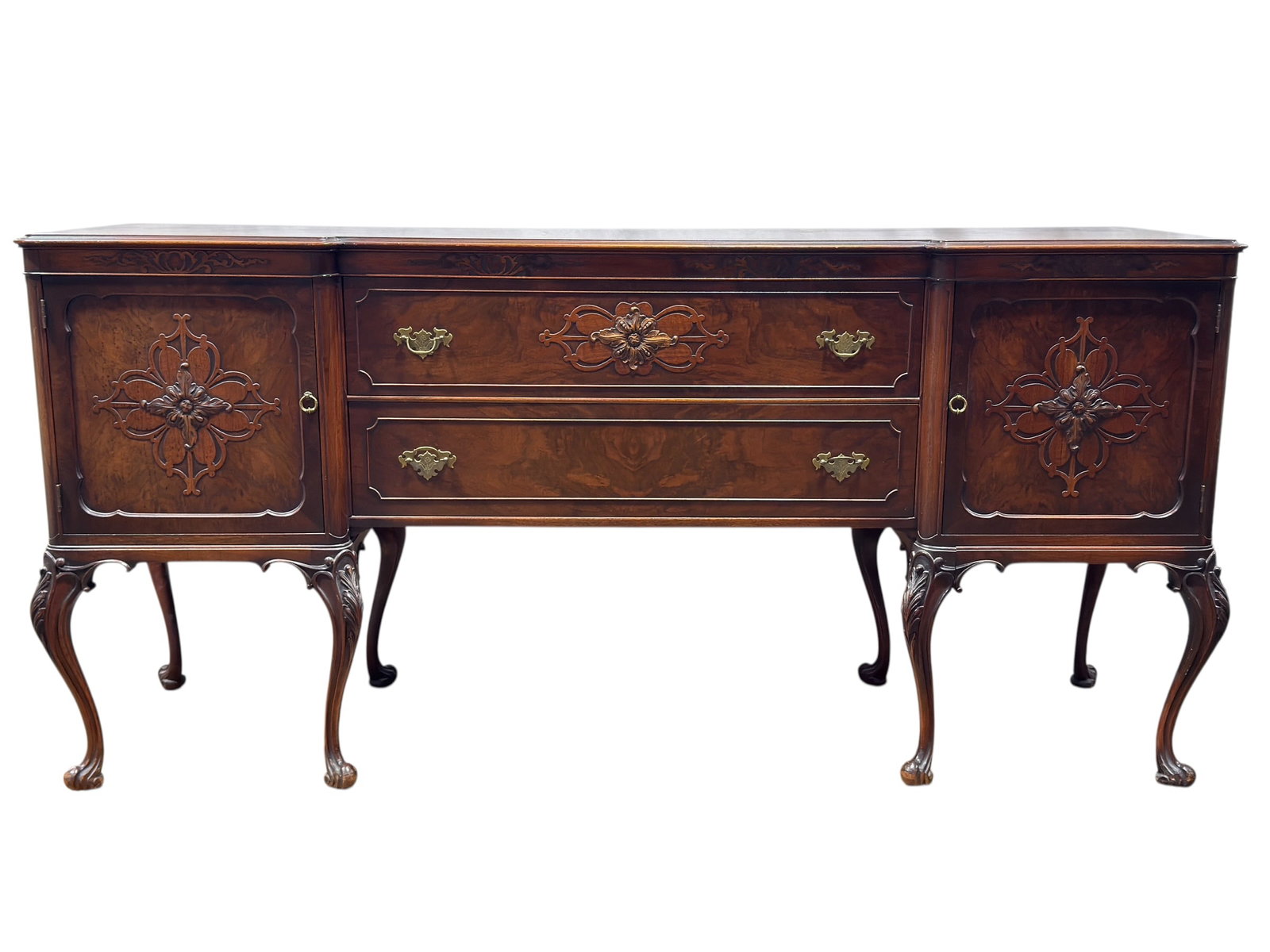 Orinoco Furniture Company Walnut and Burl Sideboard (1 of 12)