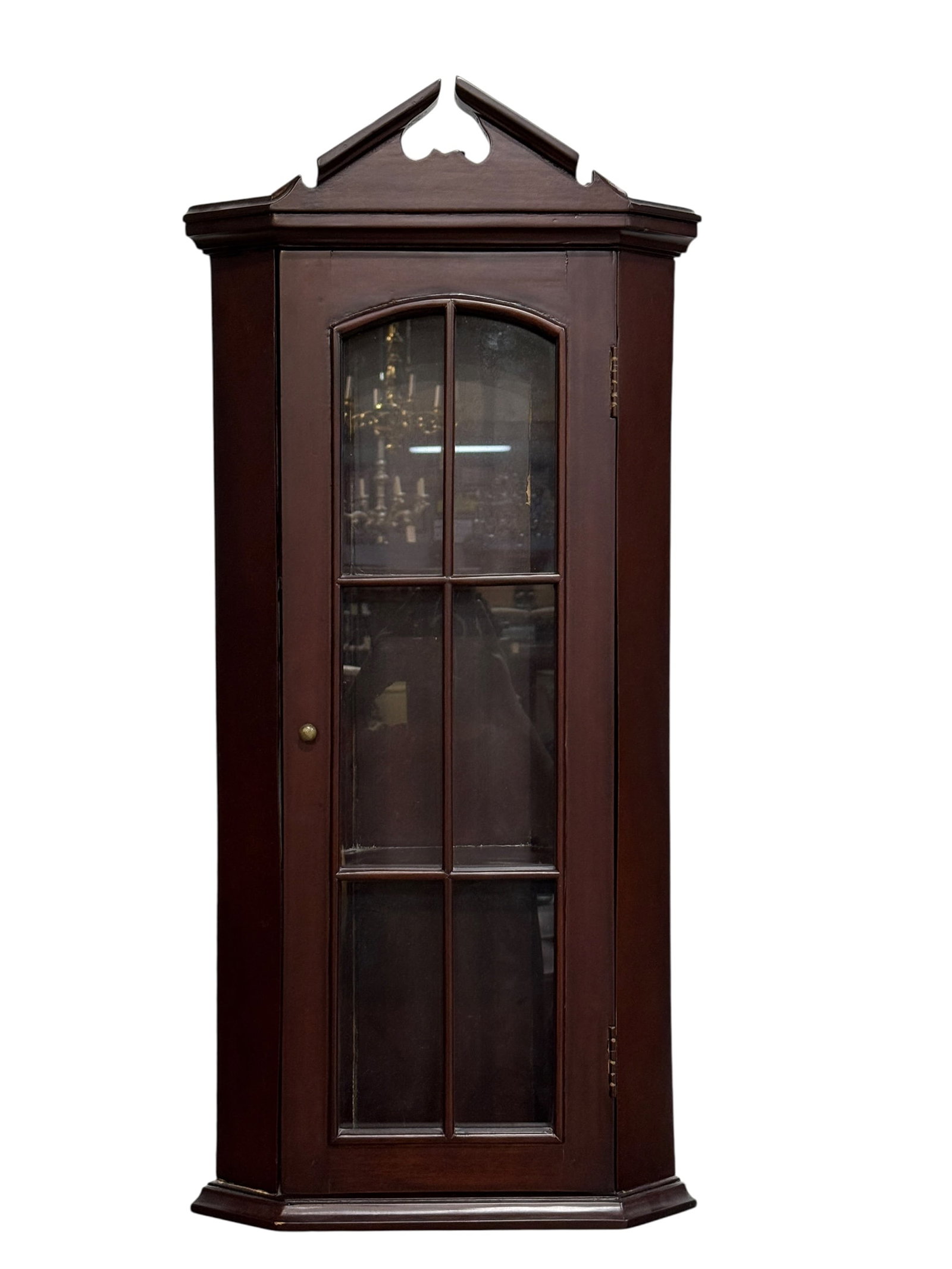 Mahogany Hanging Corner Cabinet (1 of 5)