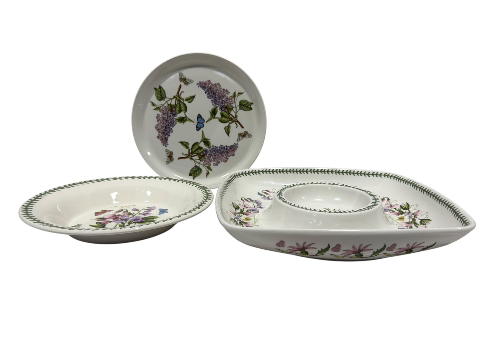 (3) Portmeirion "The Botanic Garden" Ceramic Serving Dishes (1 of 12)