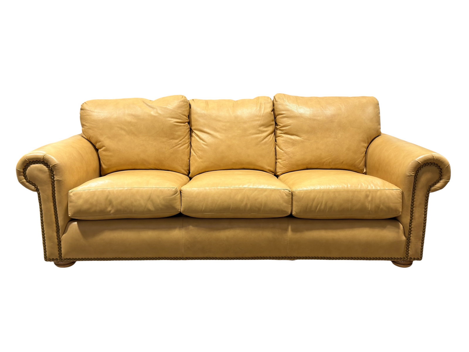 LeatherCreations Down-Filled Buckskin Leather Sofa (1 of 7)