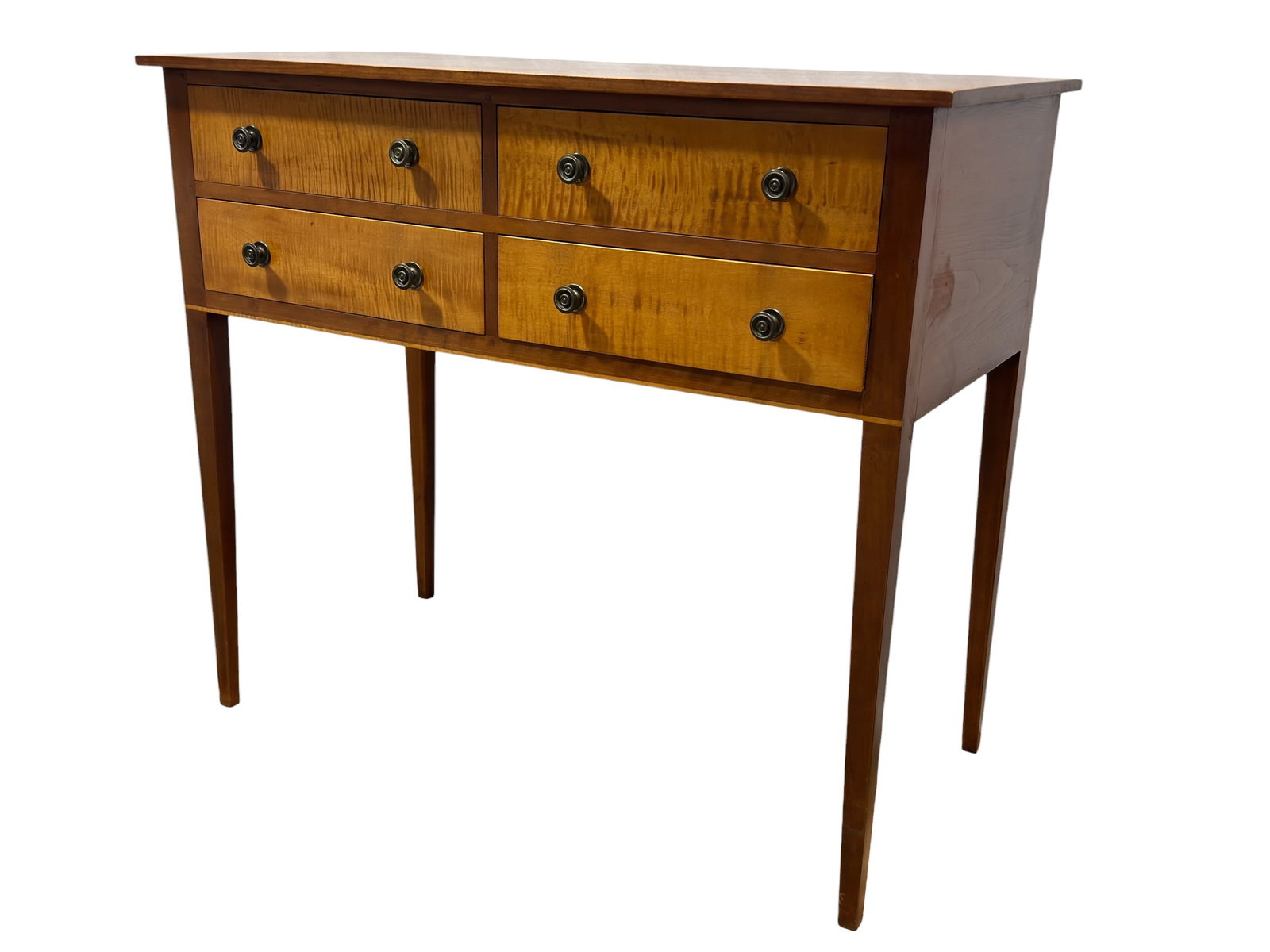 Barton-Sharpe, Ltd. Arts & Crafts Style Tiger Maple & Walnut Hunt Board (1 of 8)